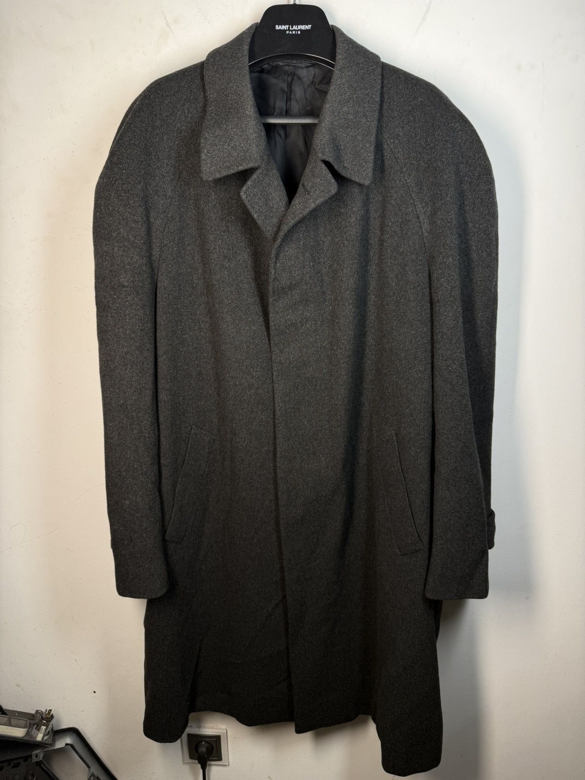 Yves Saint Laurent 90's Wool YSL Coat Long France | Grailed