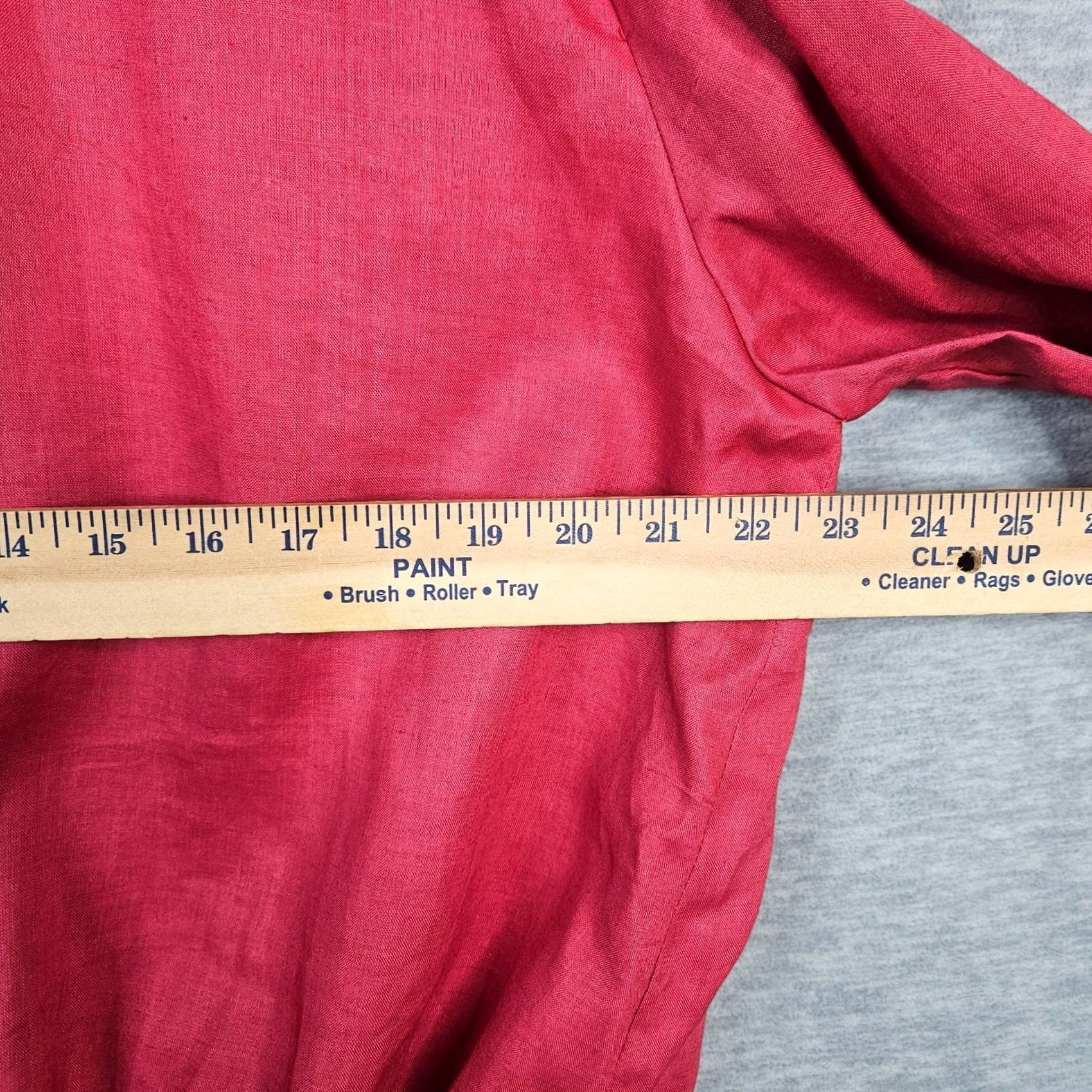 Vintage VINTAGE Criselda Lontok Women’s Embroidered Button-Up Liene Shirt Sz 16 Red Size XXL / US 16-18 / IT 52-54 - 8 Thumbnail