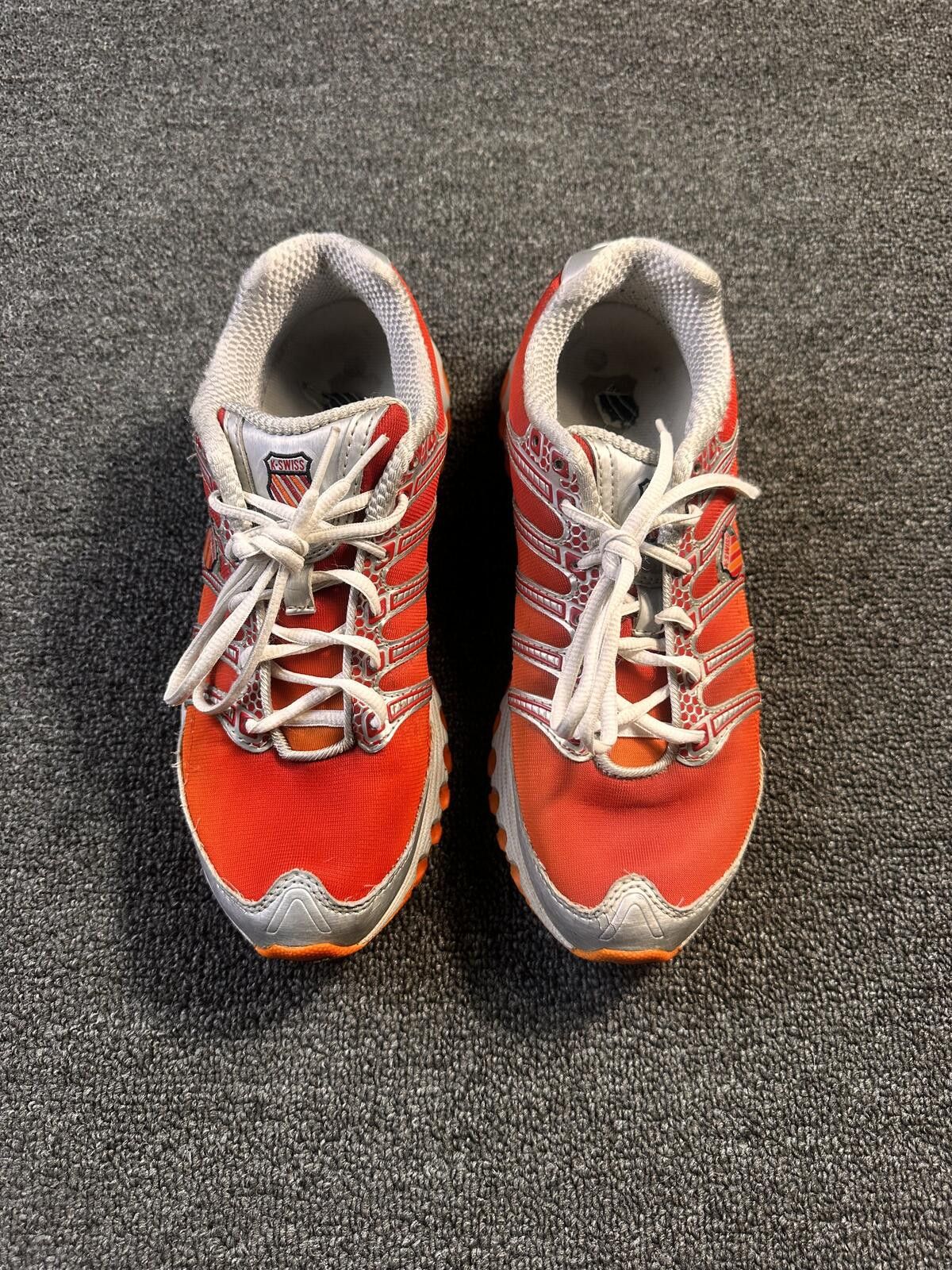 K-Swiss Tubes W 9.5 Orange and White Athletic Shoes