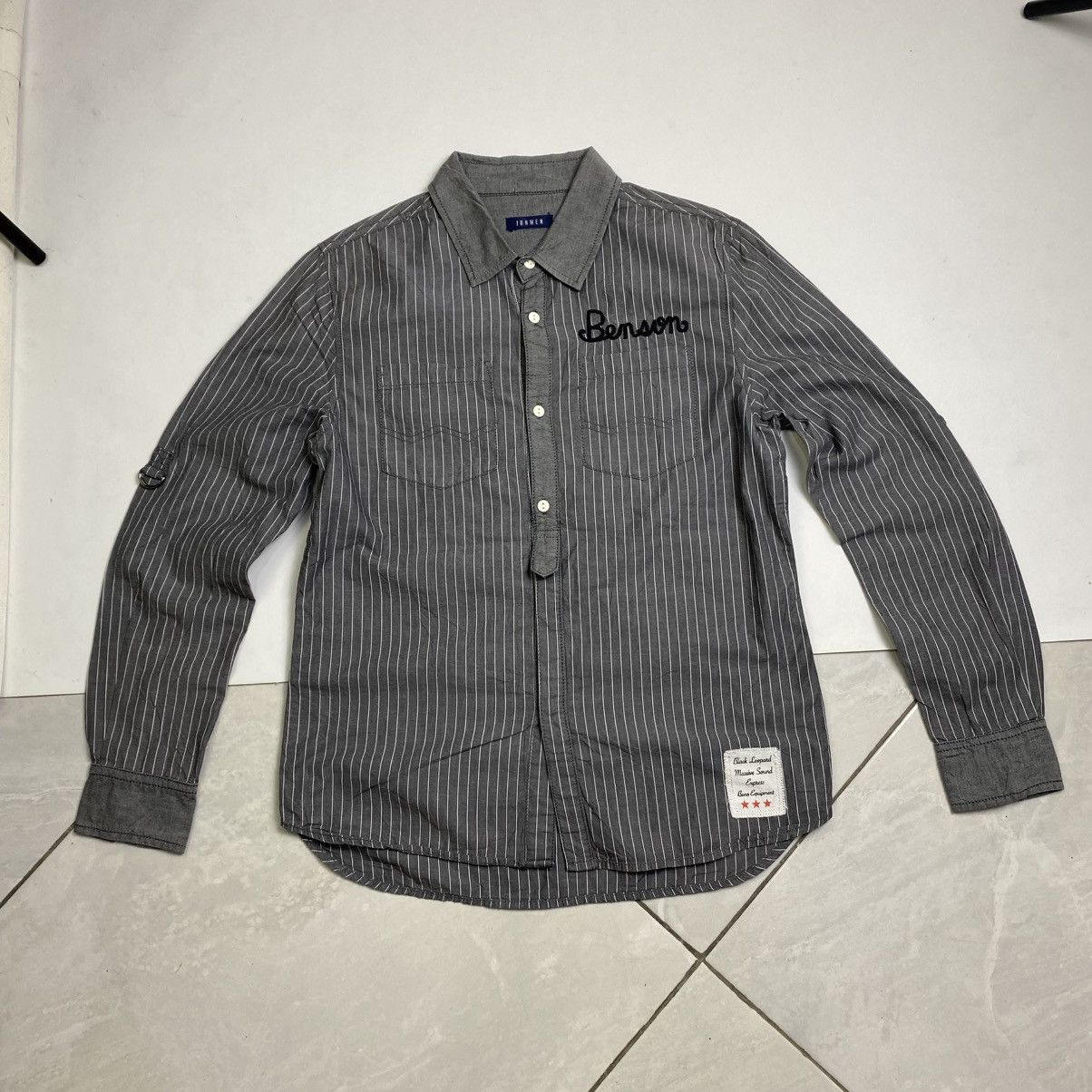 Designer × JUN MEN Jun men Striped long sleeve bondage shirt Size US M / EU 48-50 / 2 - 2 Thumbnail