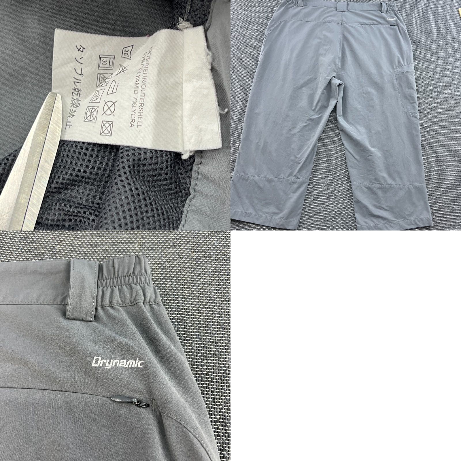 Vintage Millet Drynamic Mens 7/8 Pants XL Gray Outdoor Hiking Size US 36 / EU 52 - 9 Thumbnail