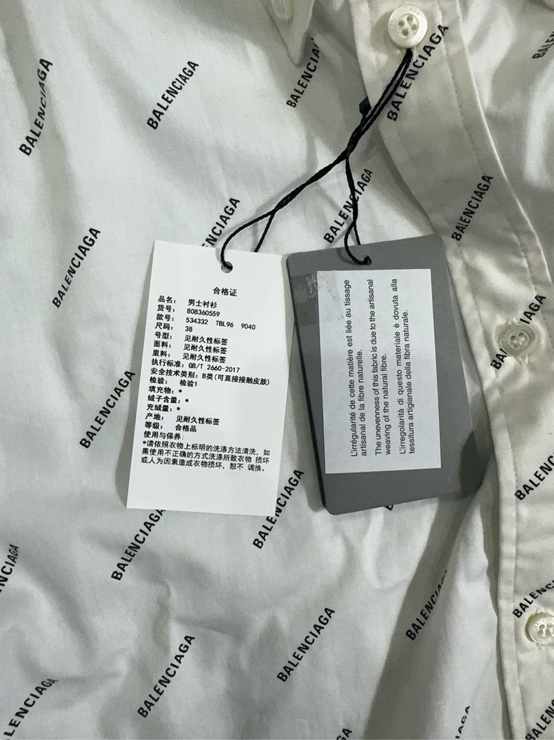 Balenciaga Balenciaga size 38 Full Print Shirt Size L / US 10 / IT 46 - 7 Thumbnail