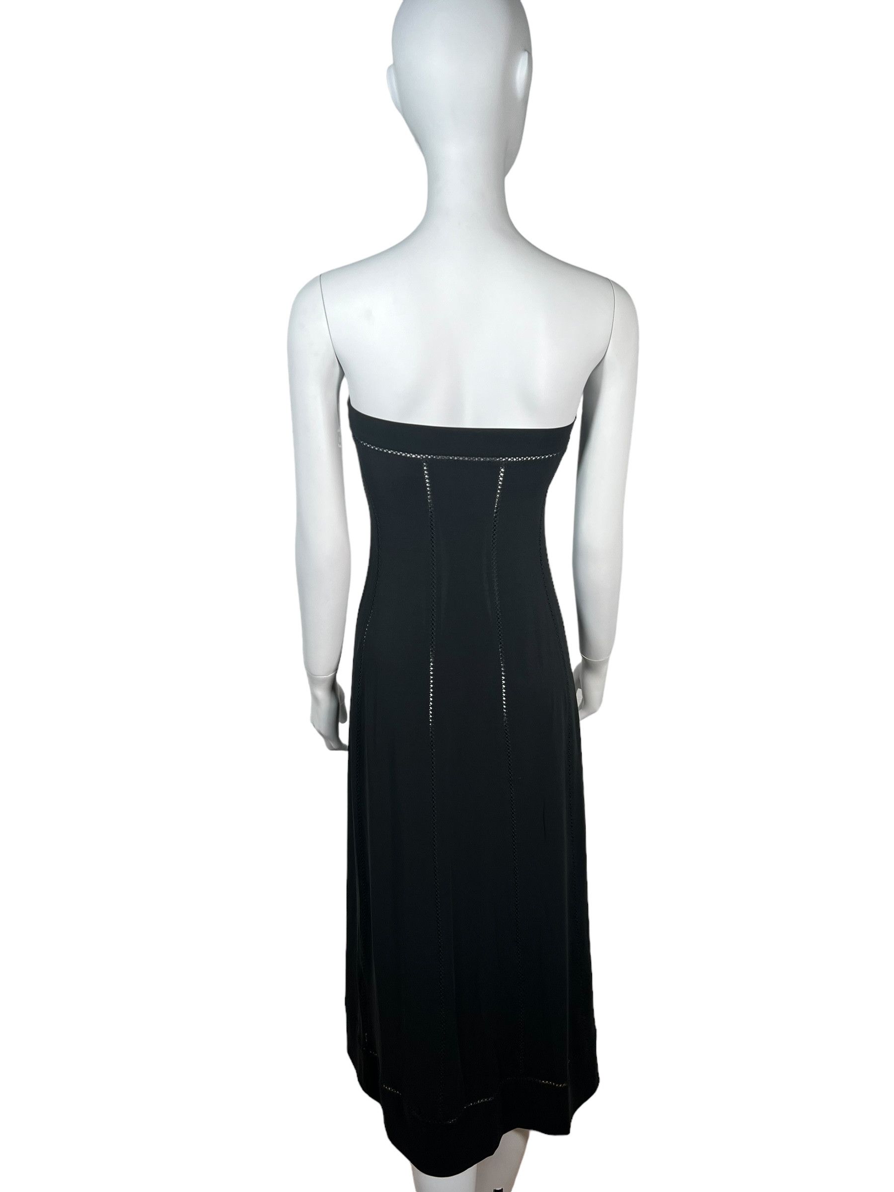 plein sud Plein Sud by Fayçal Amor 1994 Picot Black Bustier Dress Size M / US 6-8 / IT 42-44 - 3 Thumbnail