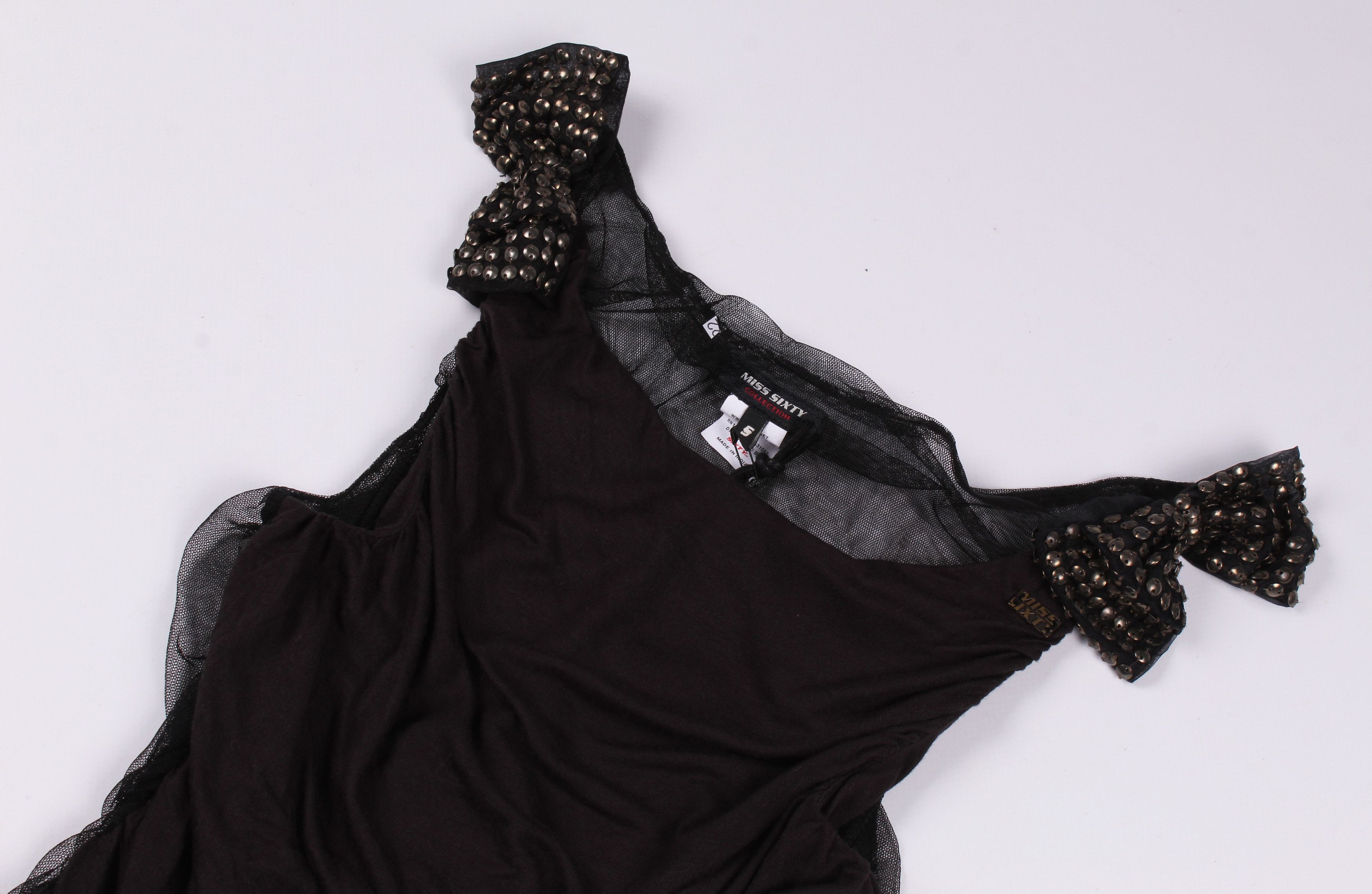 Miss Sixty × Vintage Miss Sixty Y2K 2000's Grunge Mesh Back Top Size S / US 4 / IT 40 - 5 Thumbnail
