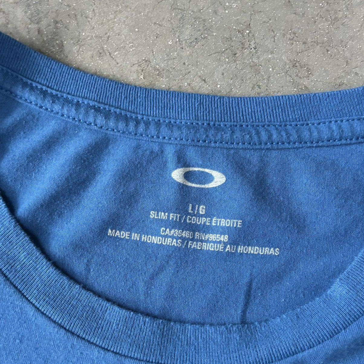 Oakley Oakley Ocean Blue Spell Out Logo Tee - Slim Fit - Size L Size US L / EU 52-54 / 3 - 4 Thumbnail