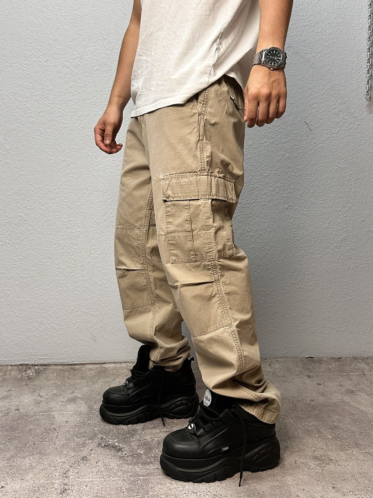 Carhartt Vintage Cargo Baggy Carhartt Wip Y2K double Knee SK8 USA Size US 32 / EU 48 - 17 Thumbnail