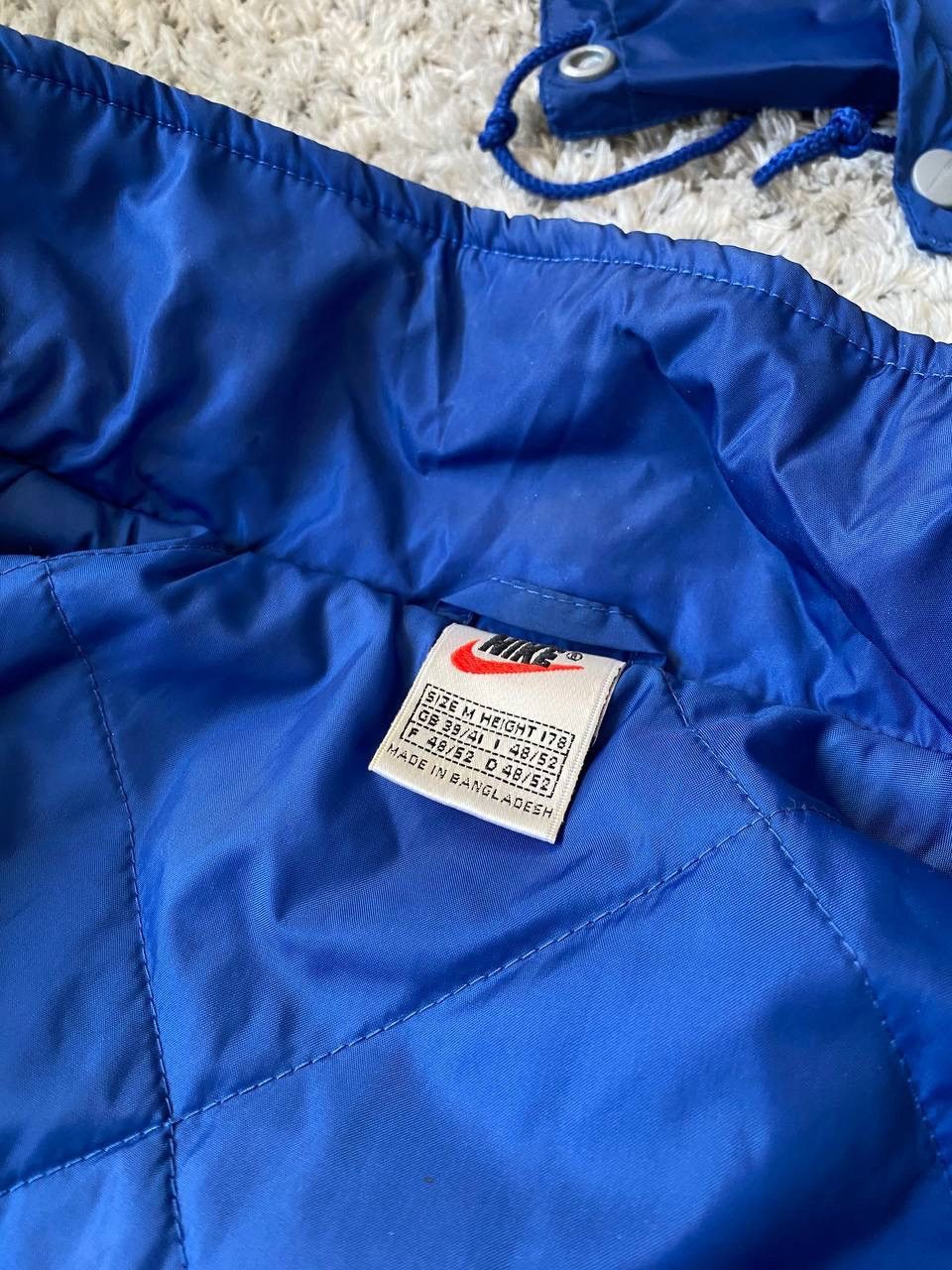 Nike × Vintage 90s Nike Vintage Puffer Light Jacket Streetwear Logo Swoosh Size US M / EU 48-50 / 2 - 11 Thumbnail