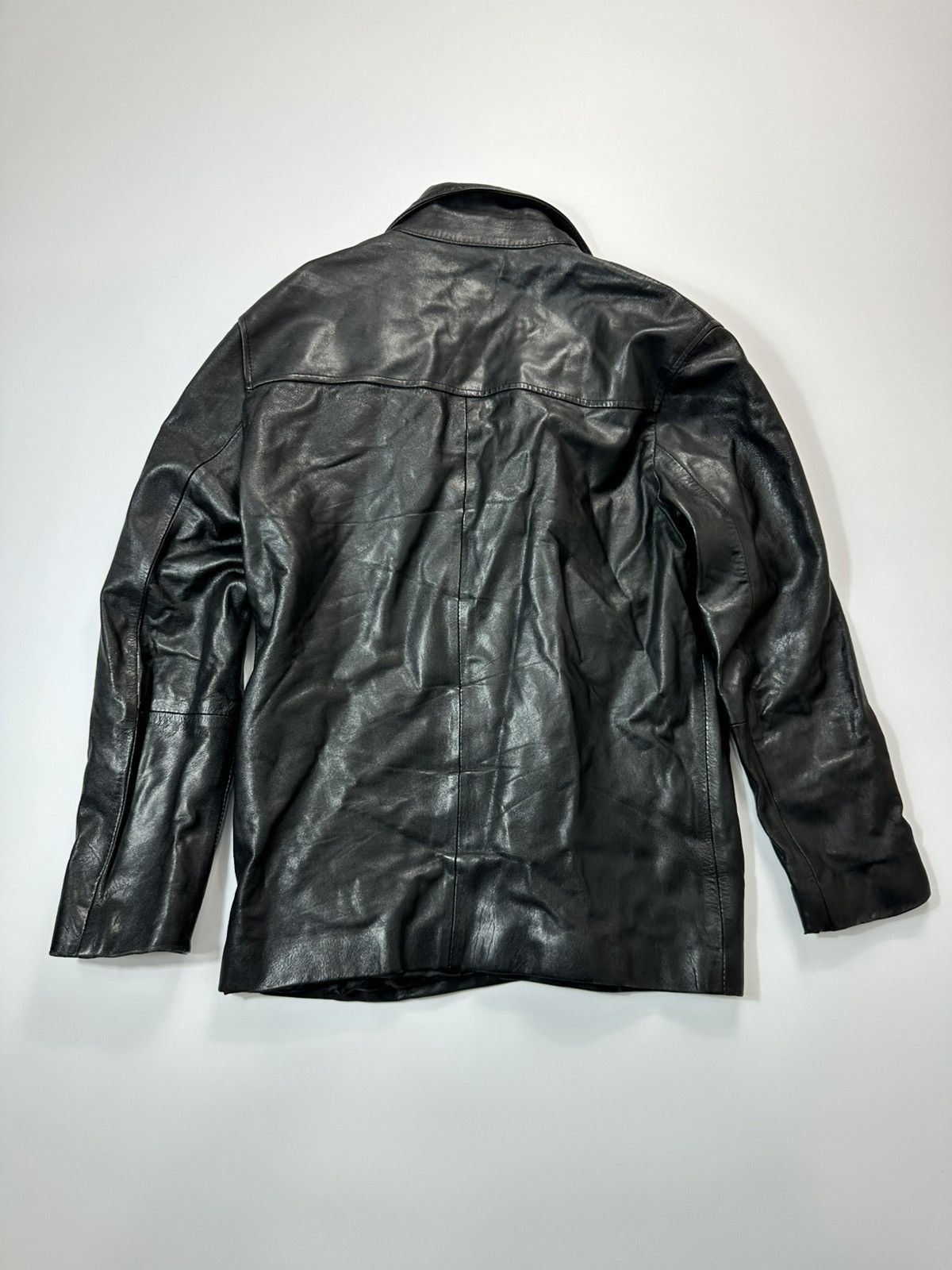 Leather Leather Jacket Biker Fit Avant-garde Size US L / EU 52-54 / 3 - 2 Thumbnail