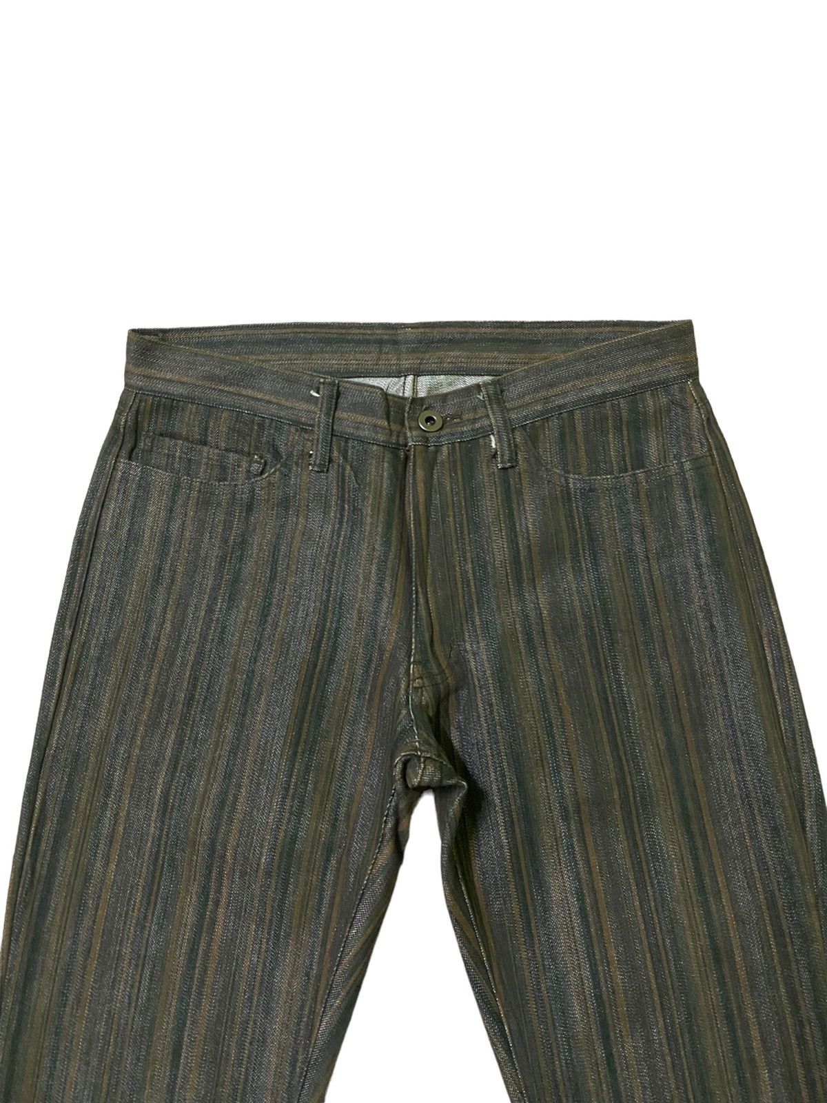 Japanese Brand Flared Rupert The Difference Striped Hsyteric Glamour Style Size US 29 - 3 Thumbnail