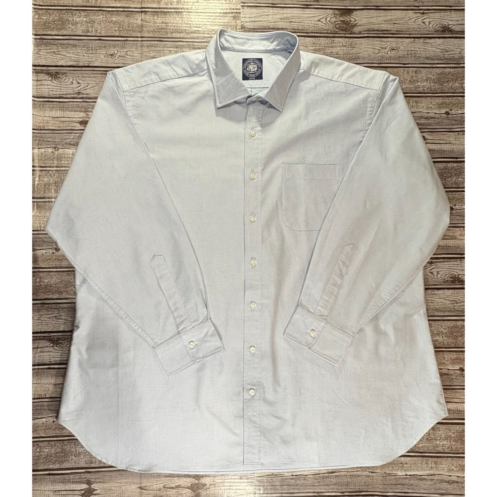 J. Press J Press handmade to measure Shirt size 60" 4XL color blue ma Size US XXL / EU 58 / 5 - 1 Thumbnail