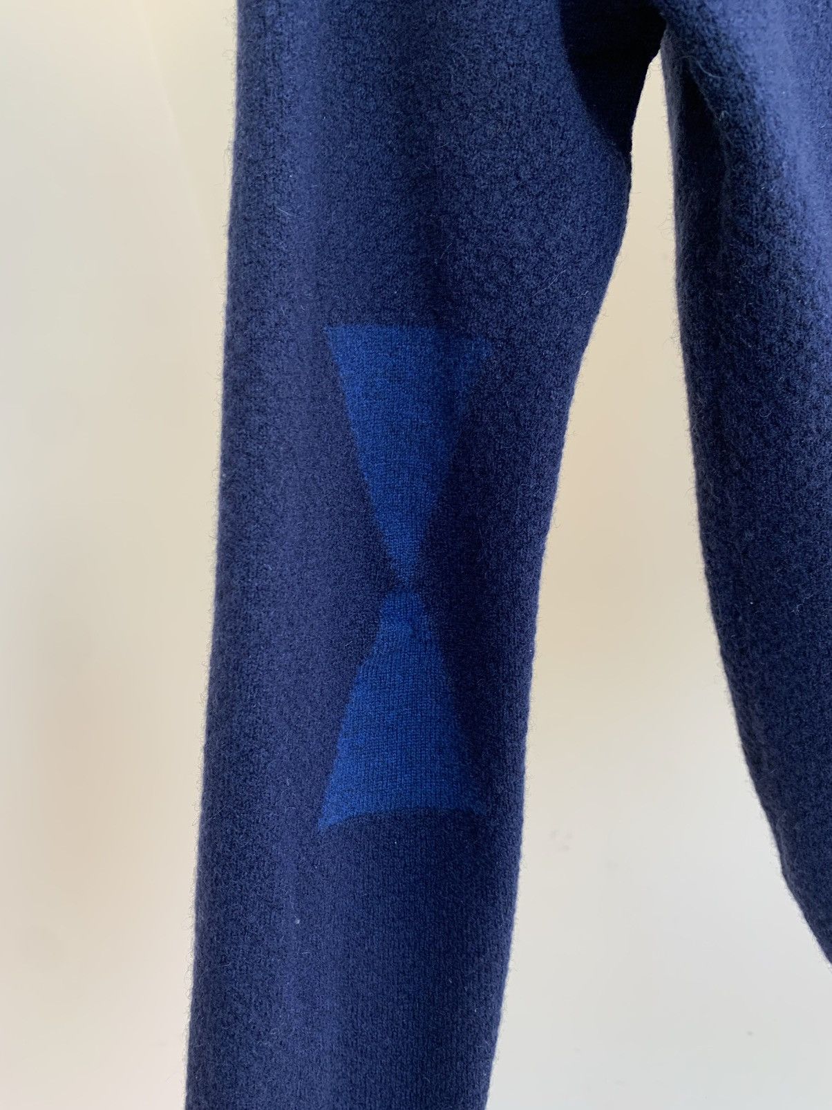 Folk Henley Button Half Elbow Geometric Print Wool Blend Sweater Size US M / EU 48-50 / 2 - 8 Thumbnail