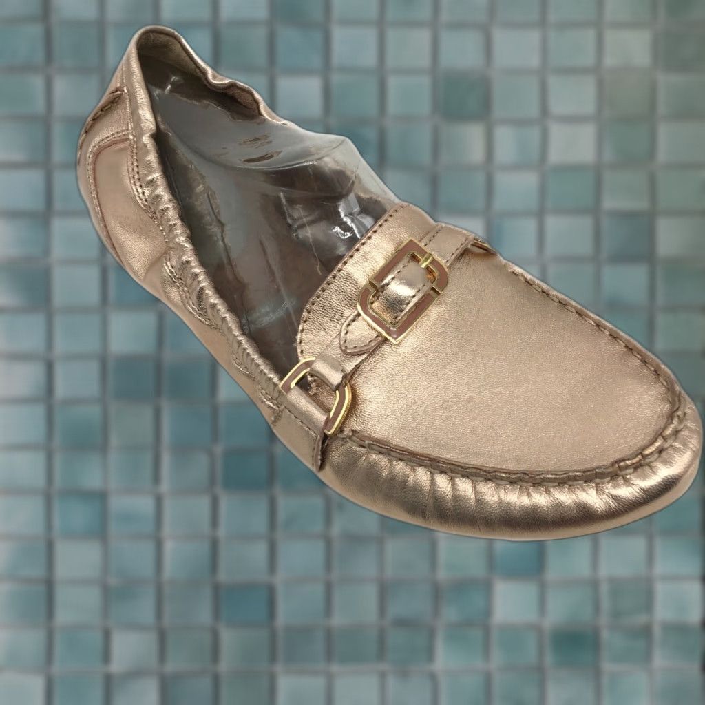Rockport Rockport Womens Slip-On Flats Demisa Enamel Keeper V73351 Pale Rose Metallic Size 9.5 Casual Size US 9.5 / IT 39.5 - 1 Thumbnail