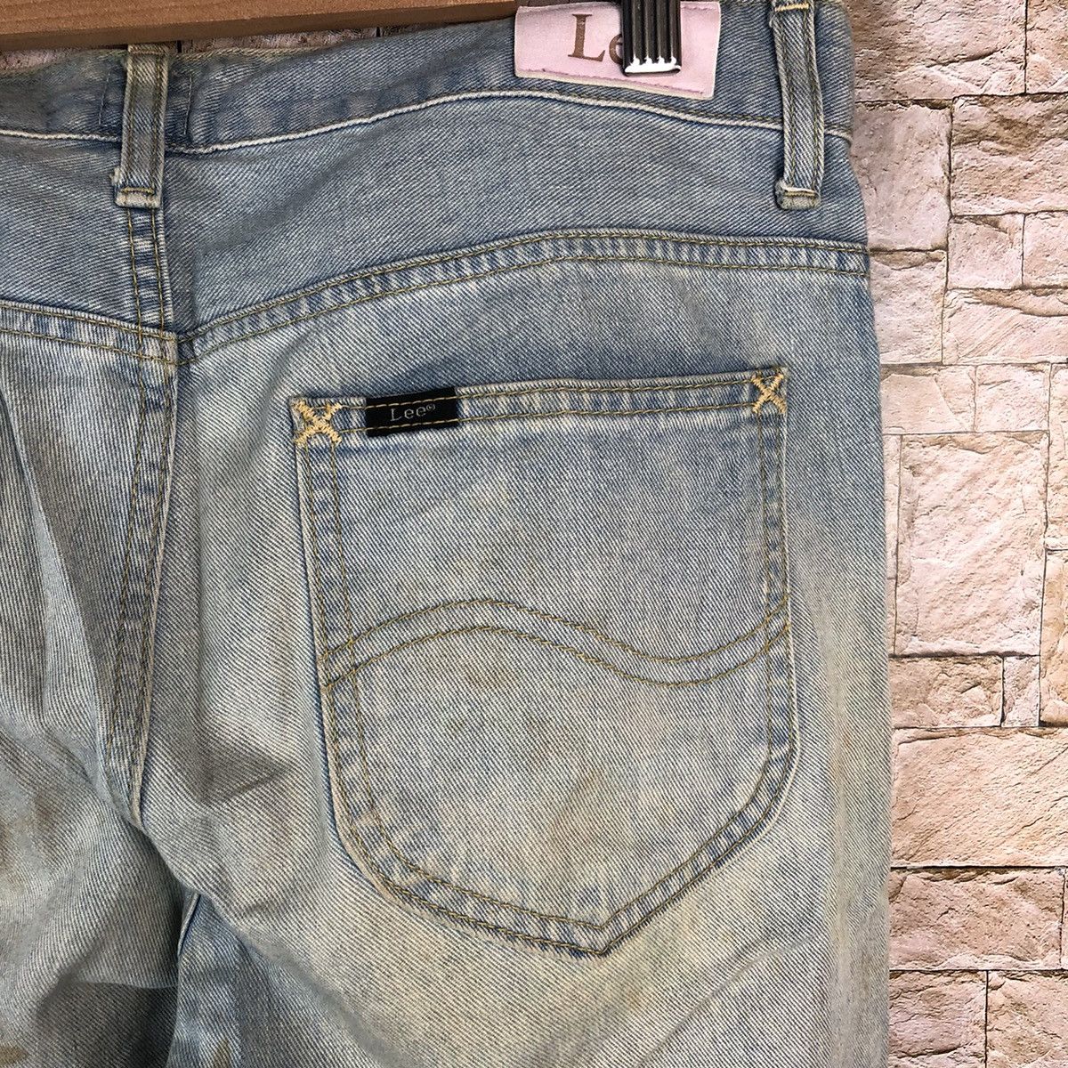 Lee Lee vintage Blue Distressed Denim Pants #A1029 Size US 31 - 18 Thumbnail