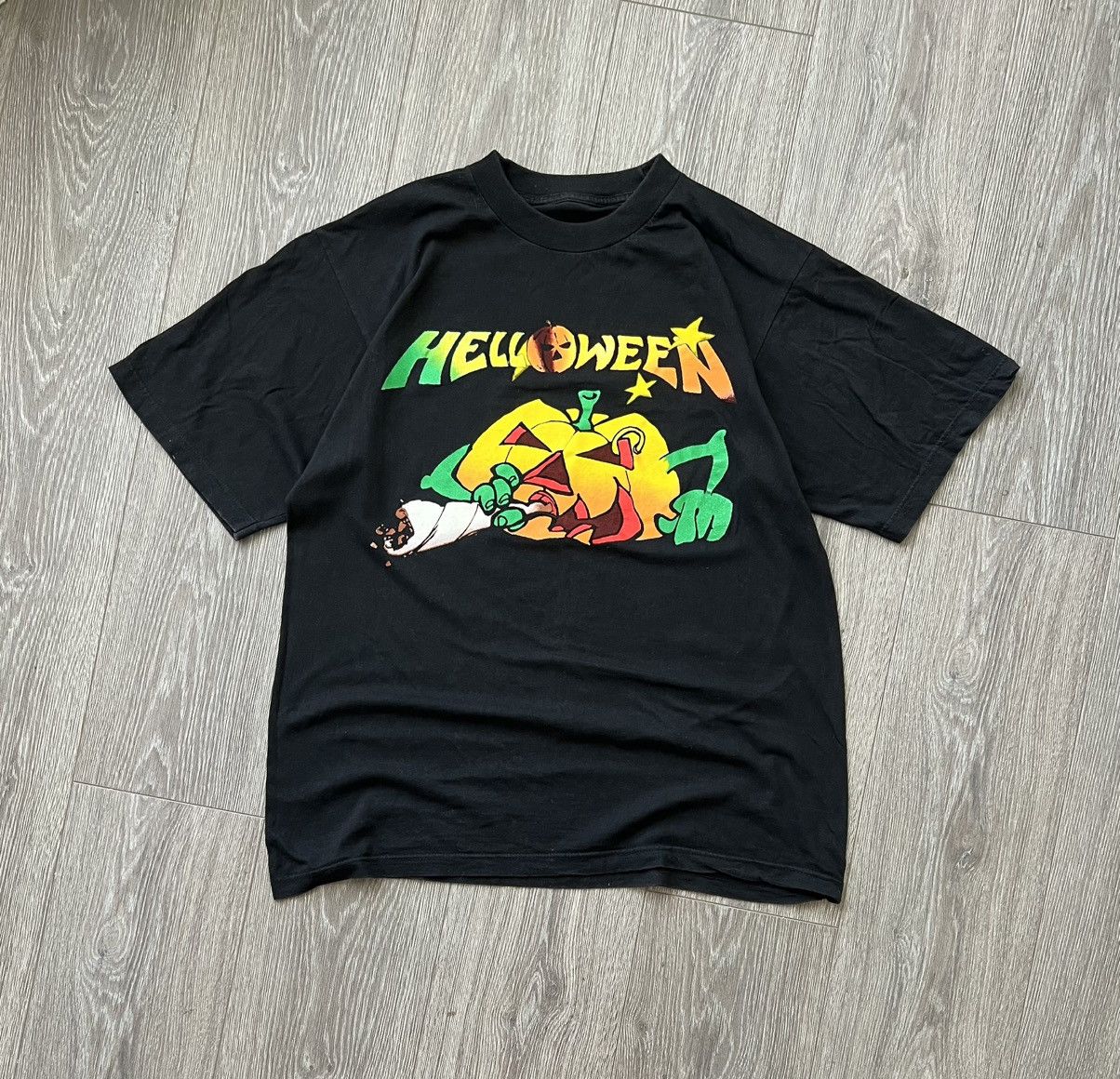 Band Tees Vintage 90s Helloween Band T-Shirt Merch Rock Size US L / EU 52-54 / 3 - 1 Thumbnail