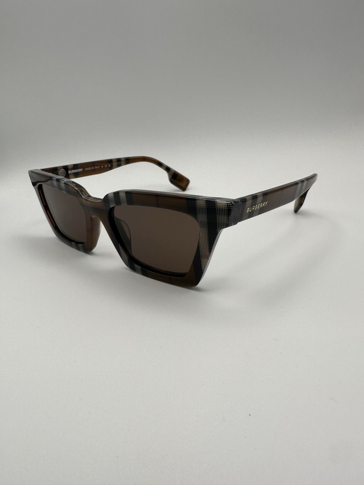 Burberry Burberry Checkered Acetate Sunglasses Size ONE SIZE - 1 Thumbnail