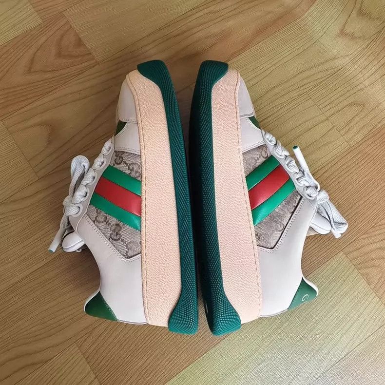Gucci gucci screener low-top sneakers in beige-2507 Size US 7.5 / EU 40-41 - 2 Thumbnail