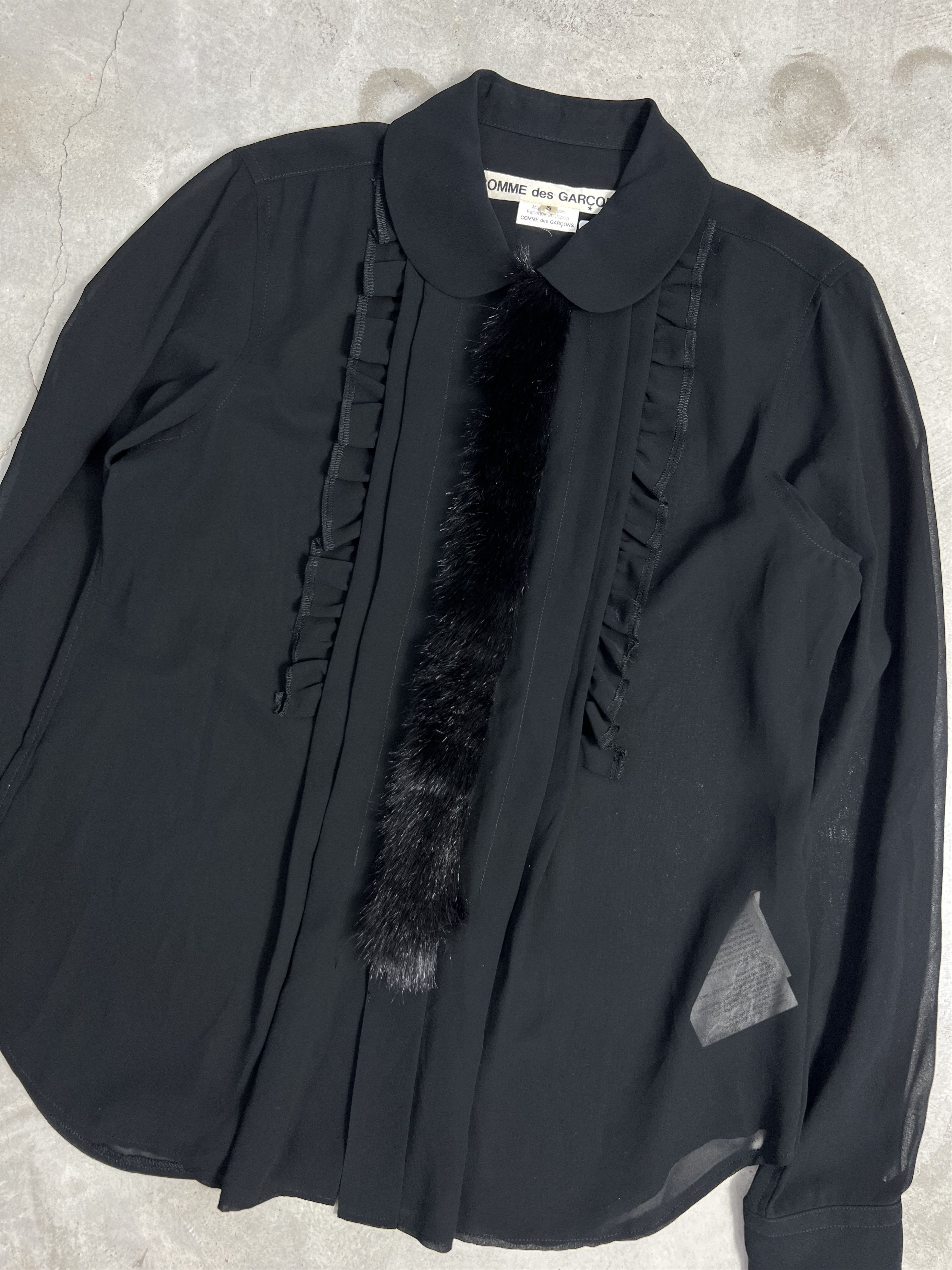 Comme des Garcons × Japanese Brand COMME des GARÇONS See Through Buttons Up Shirt (S) GTMPT597 Size S / US 4 / IT 40 - 2 Thumbnail