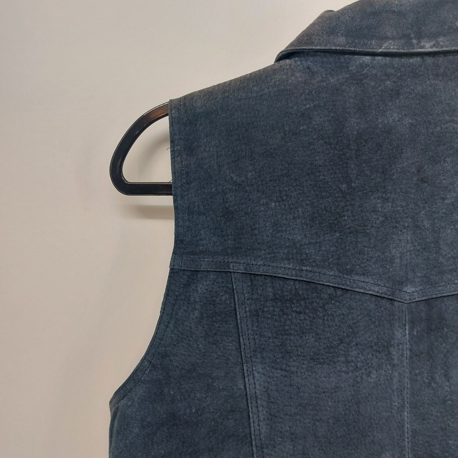 Vintage Mariah MPW Size L Hippy Navy Blue Vest Suede Western Cowgirl Size L / US 10 / IT 46 - 15 Thumbnail