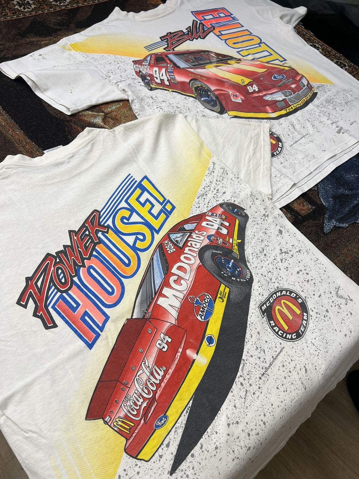 NASCAR Vintage NASCAR Bill Elliott McDonalds AOP Tee Size US XL / EU 56 / 4 - 1 Thumbnail