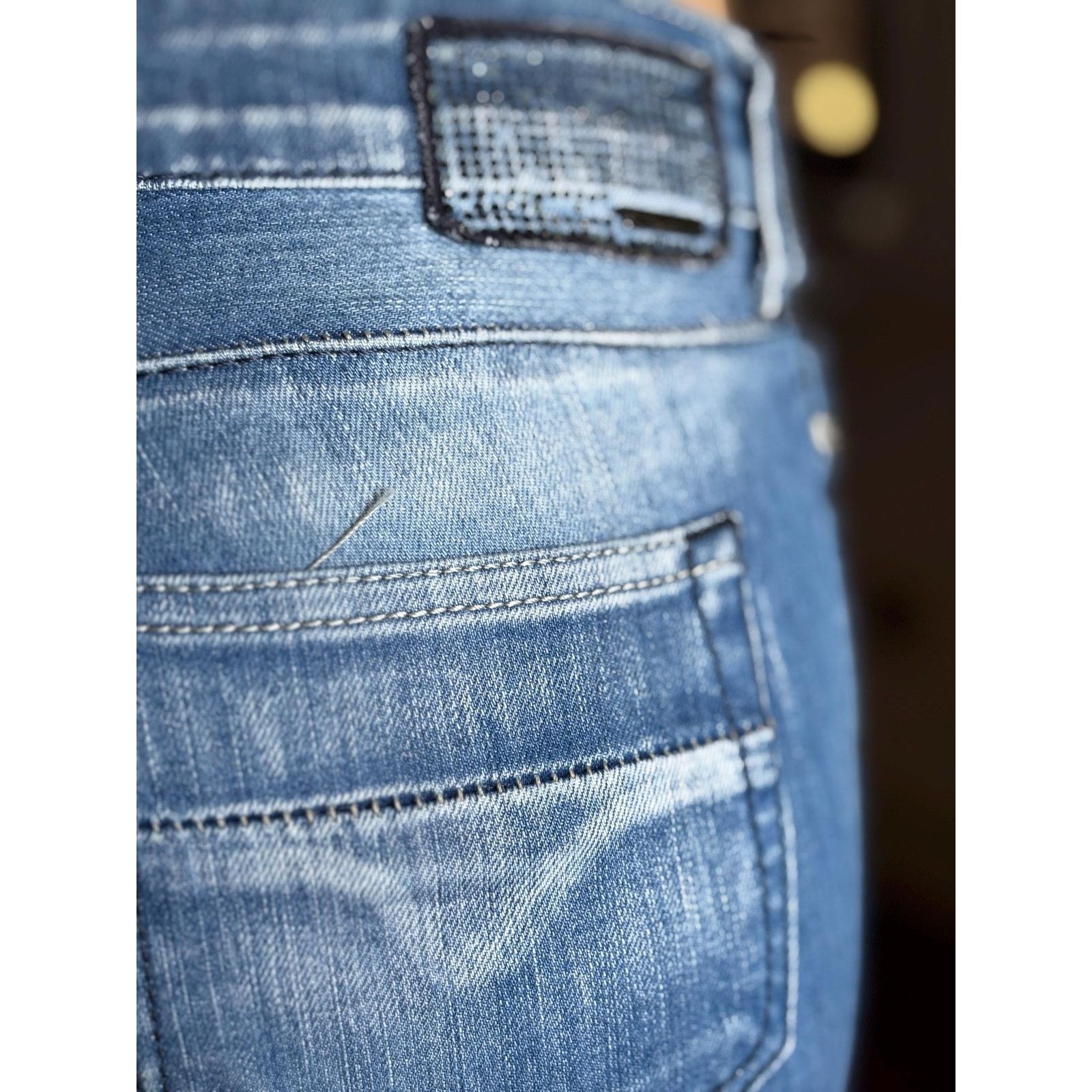 Diesel × Japanese Brand × Vintage Diesel Italy W32 Straight Fit Mid Rise Rhinestone Jeans Rare Size US 32 / EU 48 - 5 Thumbnail