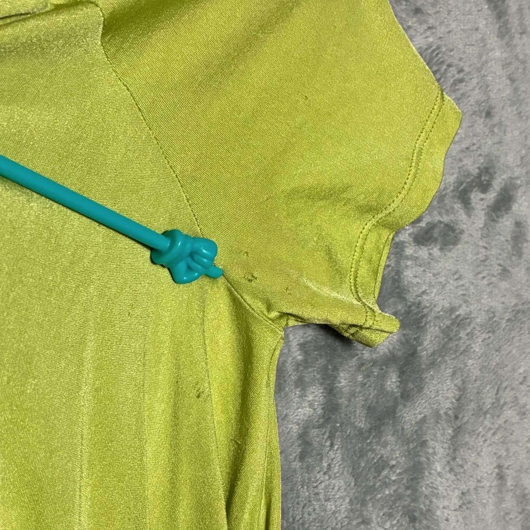 Max Mara VINTAGE Max Mara Wrap Top V-Neck Short Sleeve Womens M Green Size M / US 6-8 / IT 42-44 - 3 Thumbnail