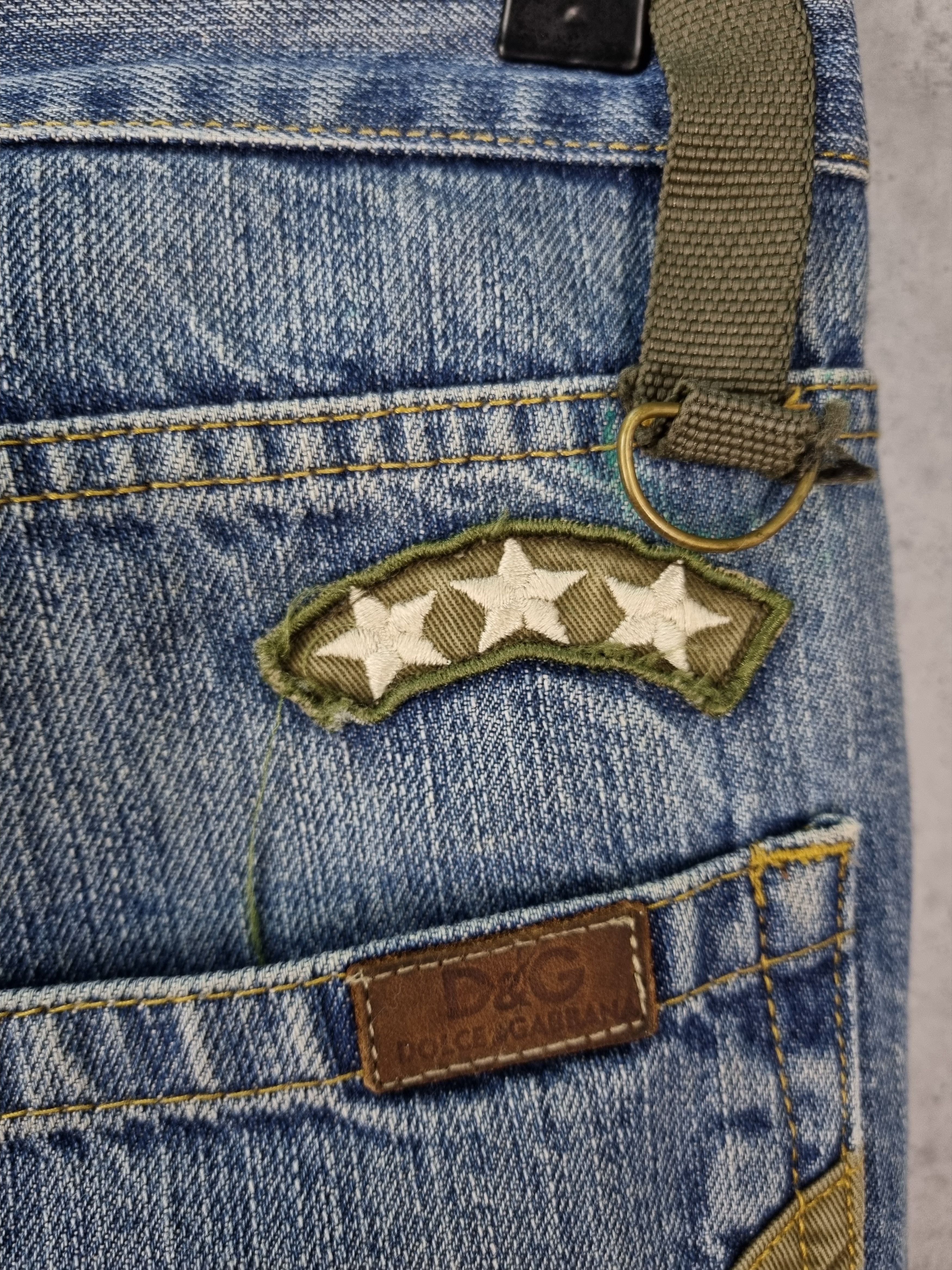 Vintage 90s Dolce & Gabbana Dirty Aesthetic Denim Jeans Size US 32 / EU 48 - 15 Thumbnail