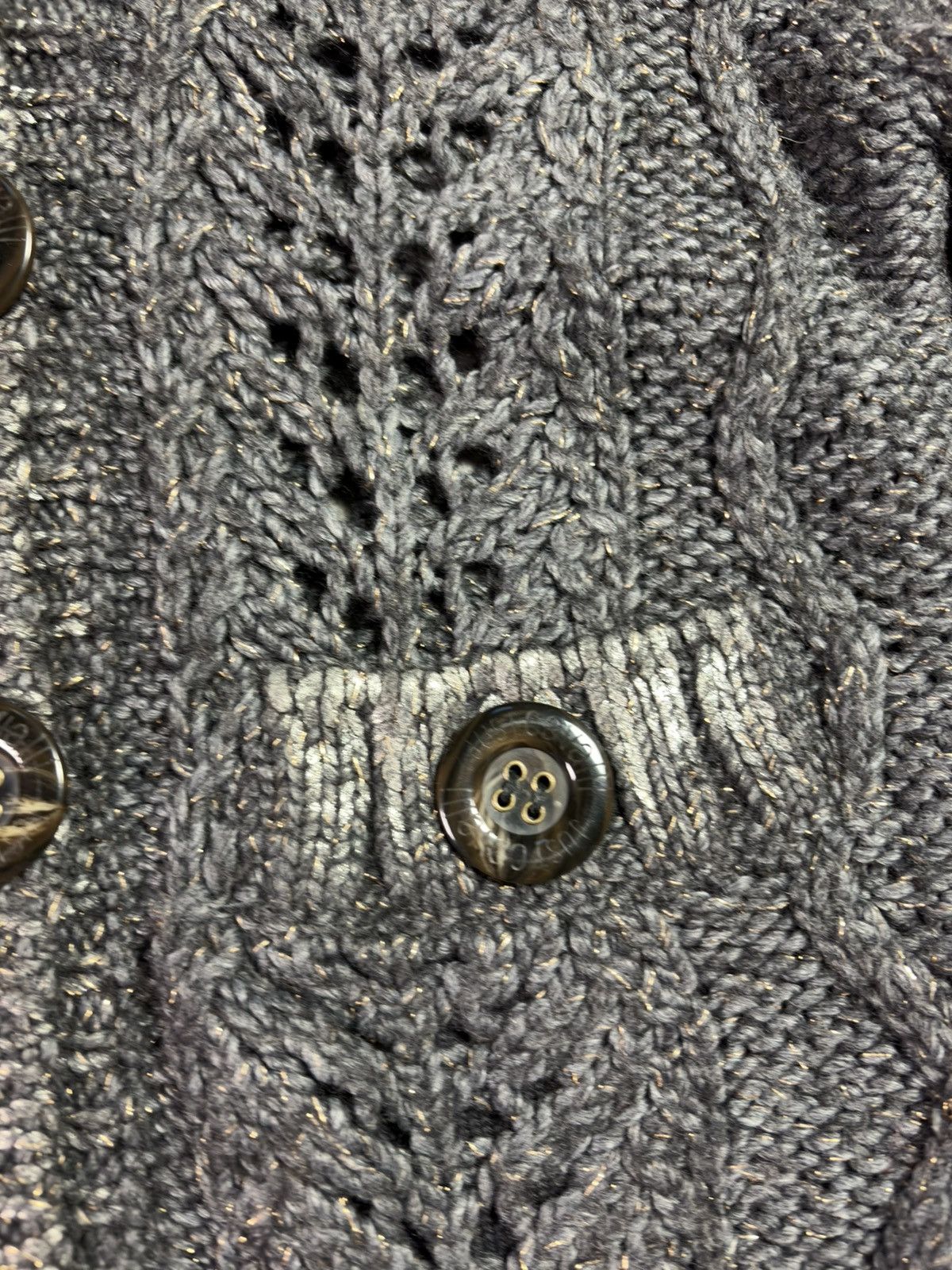 Just Cavalli 00s Just Cavalli Wool Heavy Metallic Fades Cardigan Knit 42 Size M / US 6-8 / IT 42-44 - 9 Thumbnail