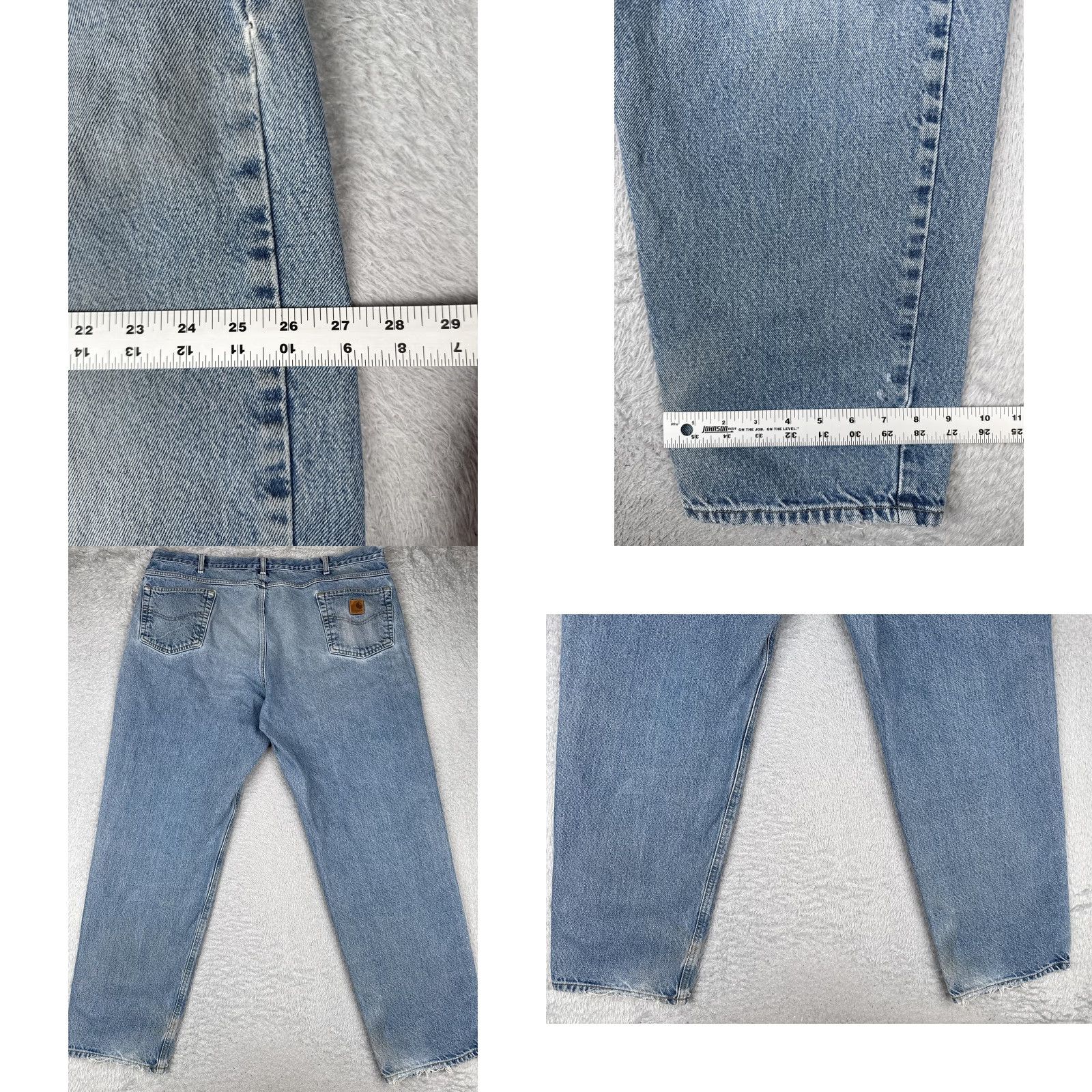 Carhartt VINTAGE? No. Carhartt Jeans Mens 44x34 Light Blue B17 Relaxed Fit Straight Leg Workwear Size US 44 / EU 60 - 9 Thumbnail