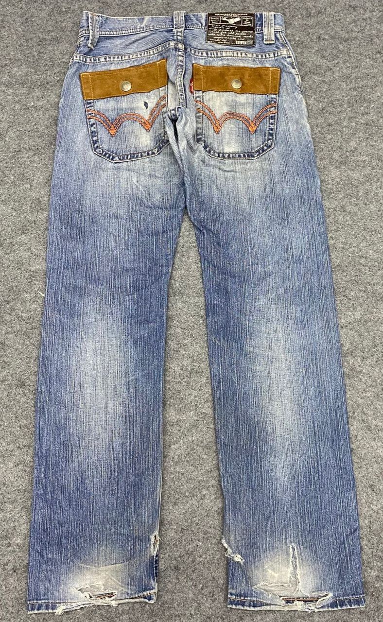 Edwin Vintage Edwin Bush Pants Distressed Denim Size US 32 / EU 48 - 2 Thumbnail