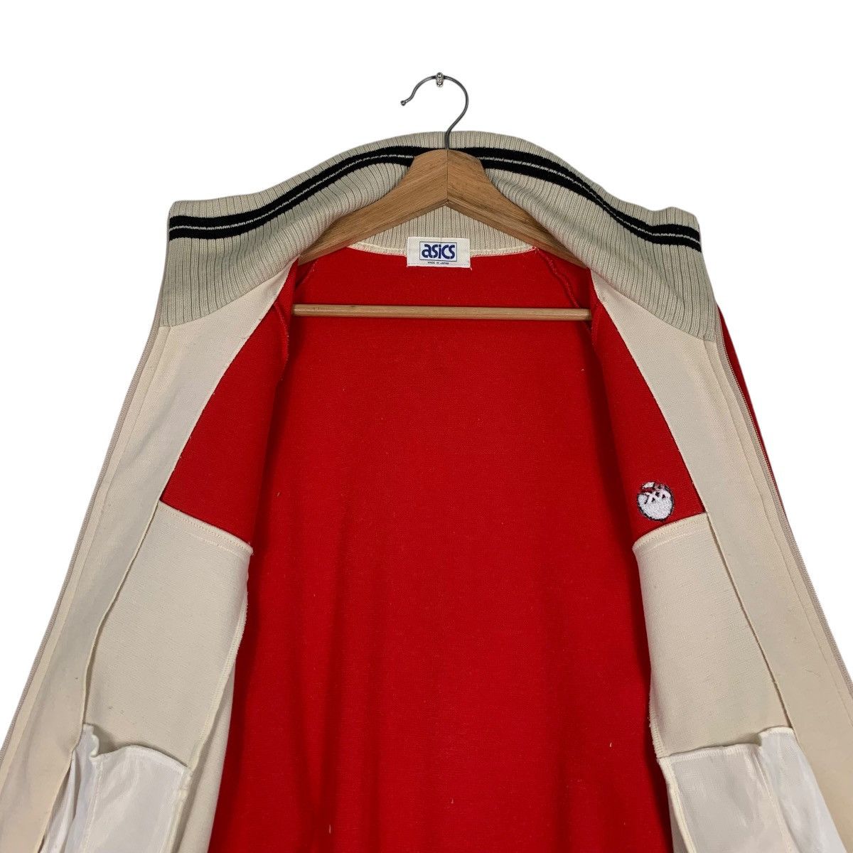 Asics ASICS Red Nude Colorblock Turtleneck Sweater #1256-C57 Size US M / EU 48-50 / 2 - 12 Thumbnail