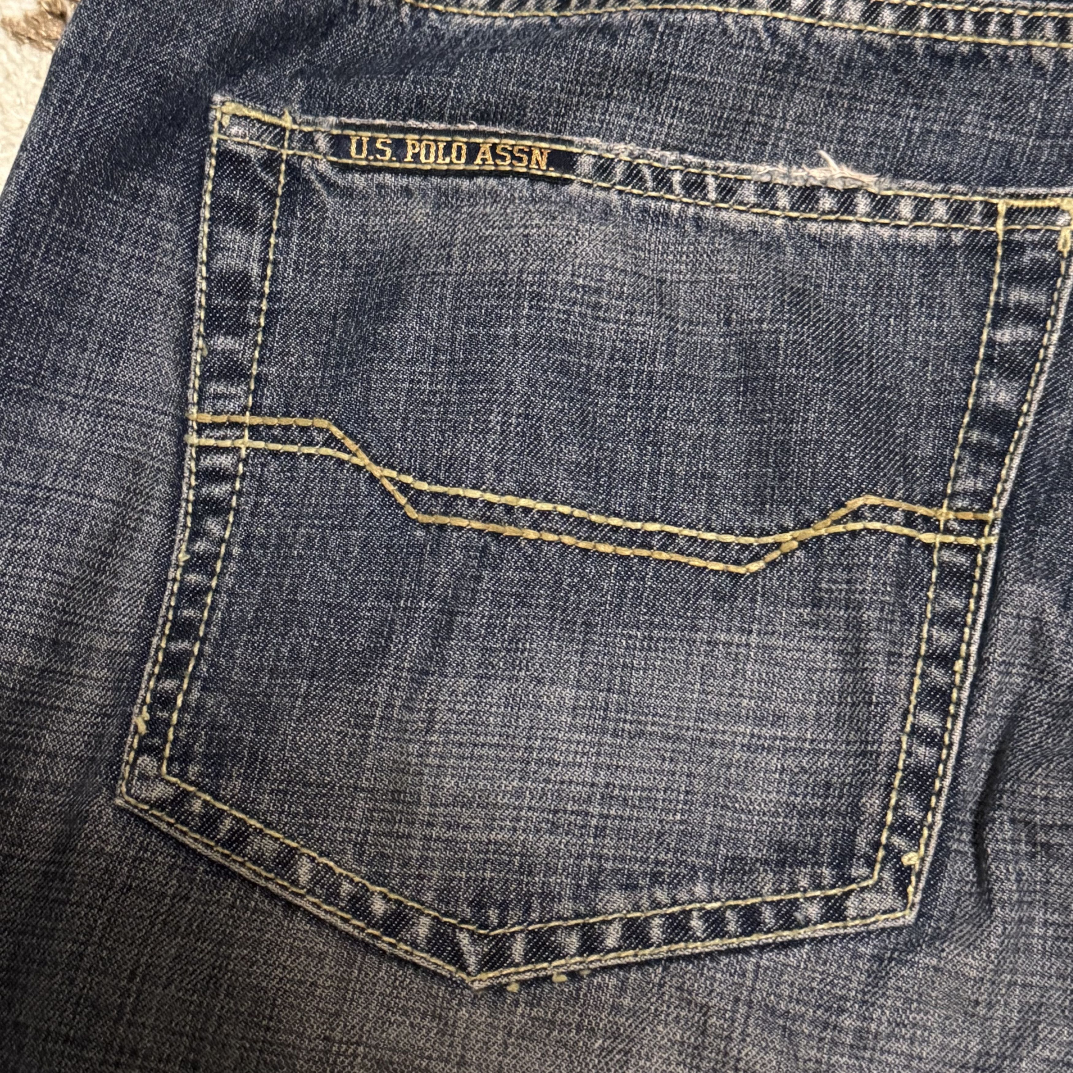 U.S. Polo Assn. Vintage USPA US Polo Assn Baggy Jeans Size 38x30 Y2K Size US 38 / EU 54 - 4 Thumbnail