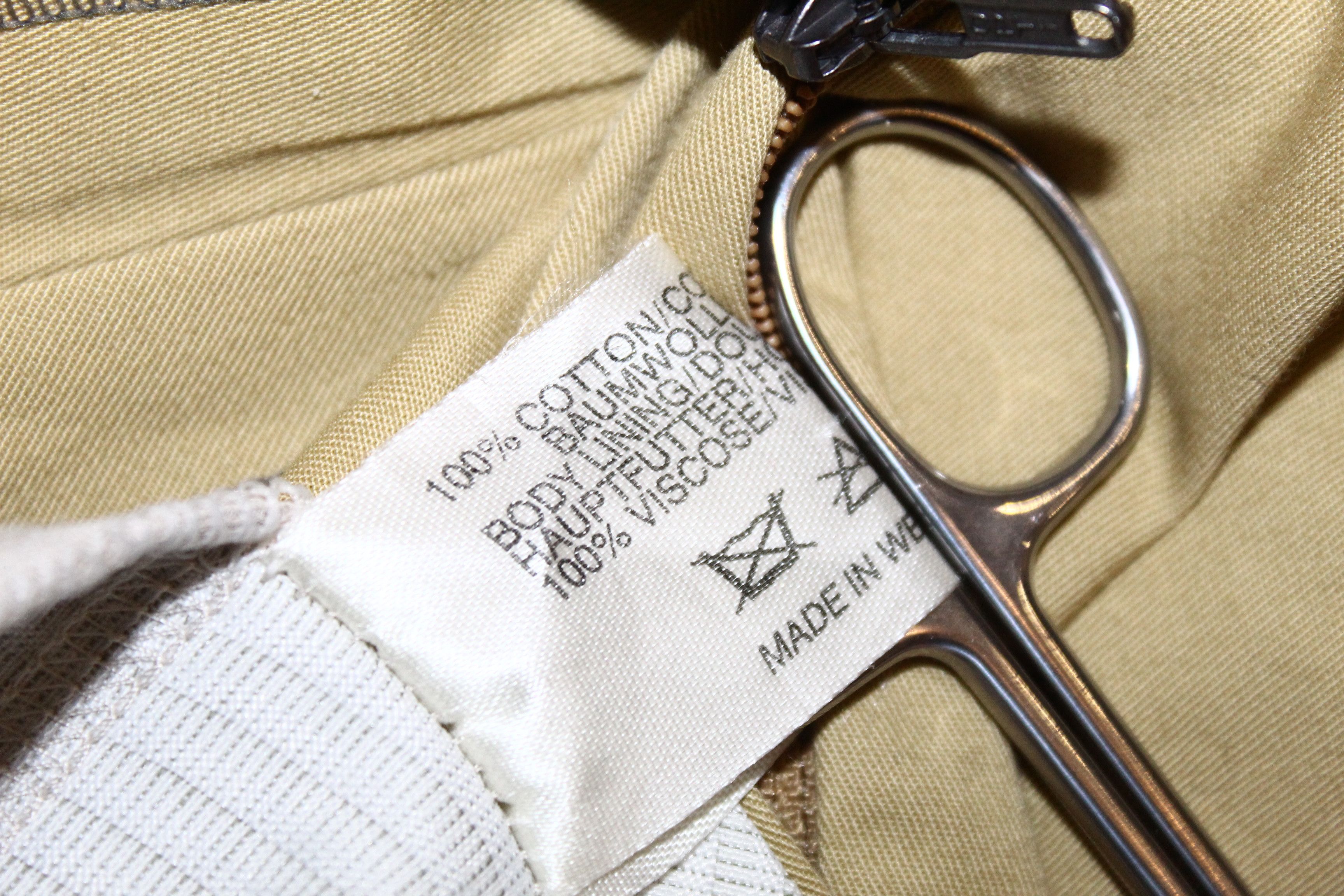 Burberry 🔥RARE 80s Burberrys 5 Pockets Pleated Camel-Cotton Trousers Size US 36 / EU 52 - 11 Thumbnail