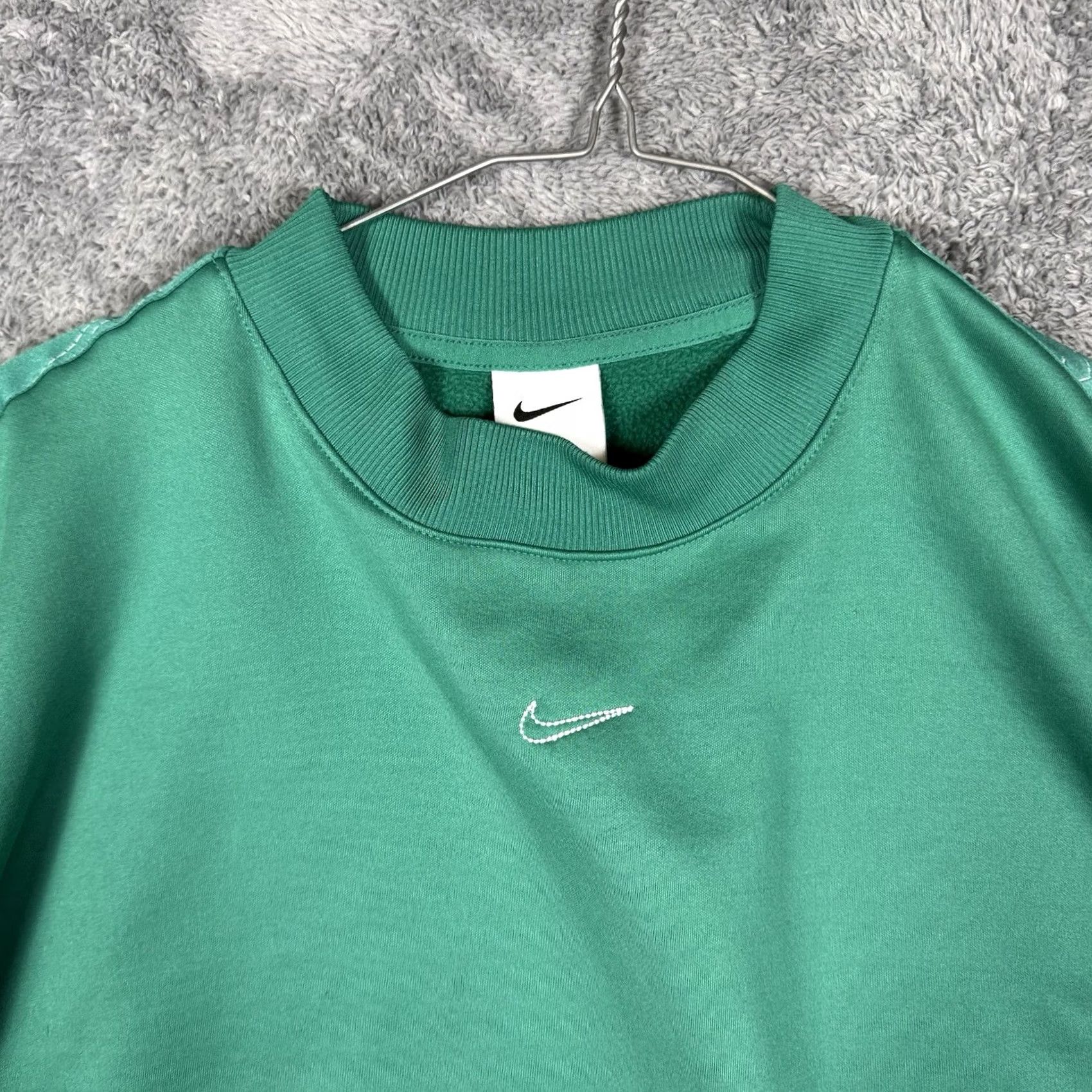 Nike Nike Therma-Fit Tech Sweatshirt Mens L Center Swoosh Logo Tape Pullover Green DQ5513 Size US L / EU 52-54 / 3 - 4 Thumbnail