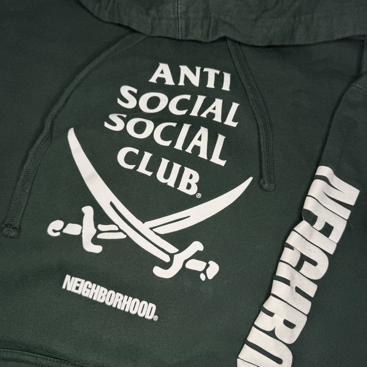 Anti Social Social Club × Neighborhood ASSC Neighborhood 6IX Green Hoodie Anti Social FW20 Sz L Size US L / EU 52-54 / 3 - 2 Thumbnail