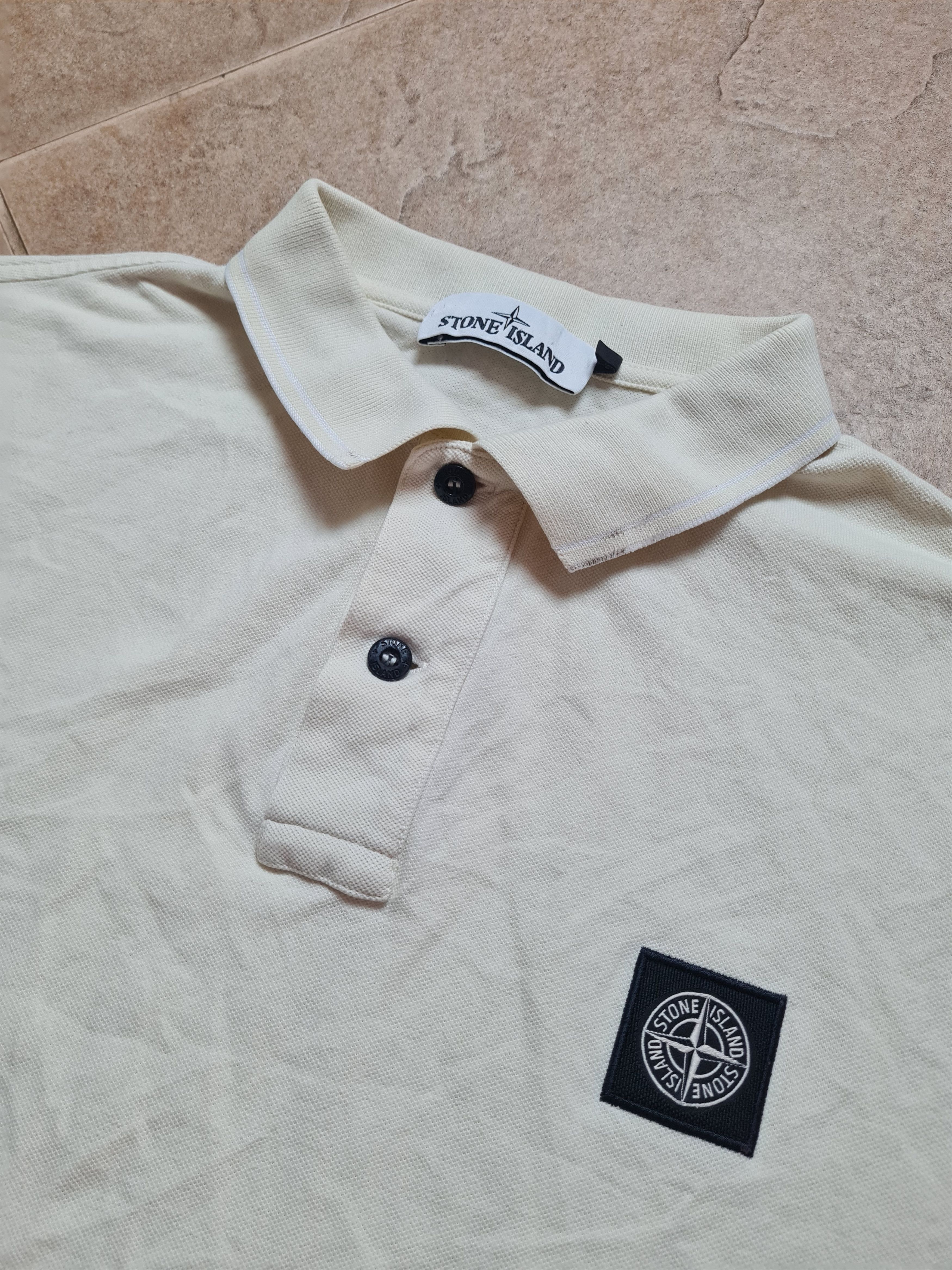 Stone Island Vintage tshirts Stone Island Logo Polo Shirt Size xl yellow Size US XL / EU 56 / 4 - 2 Thumbnail