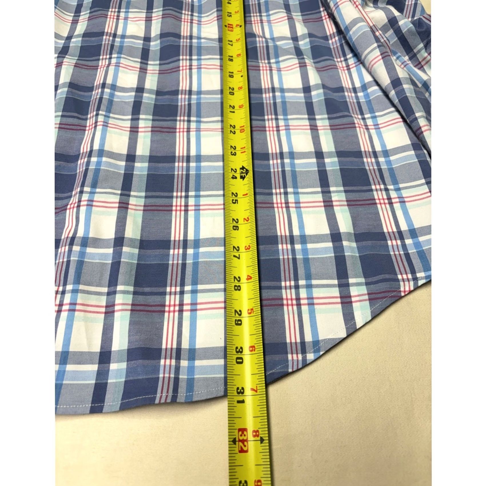 Vineyard Vines Vineyard Vines Performance Classic Fit Tucker Shirt Blue Red Plaid Mens Large Size US L / EU 52-54 / 3 - 6 Thumbnail