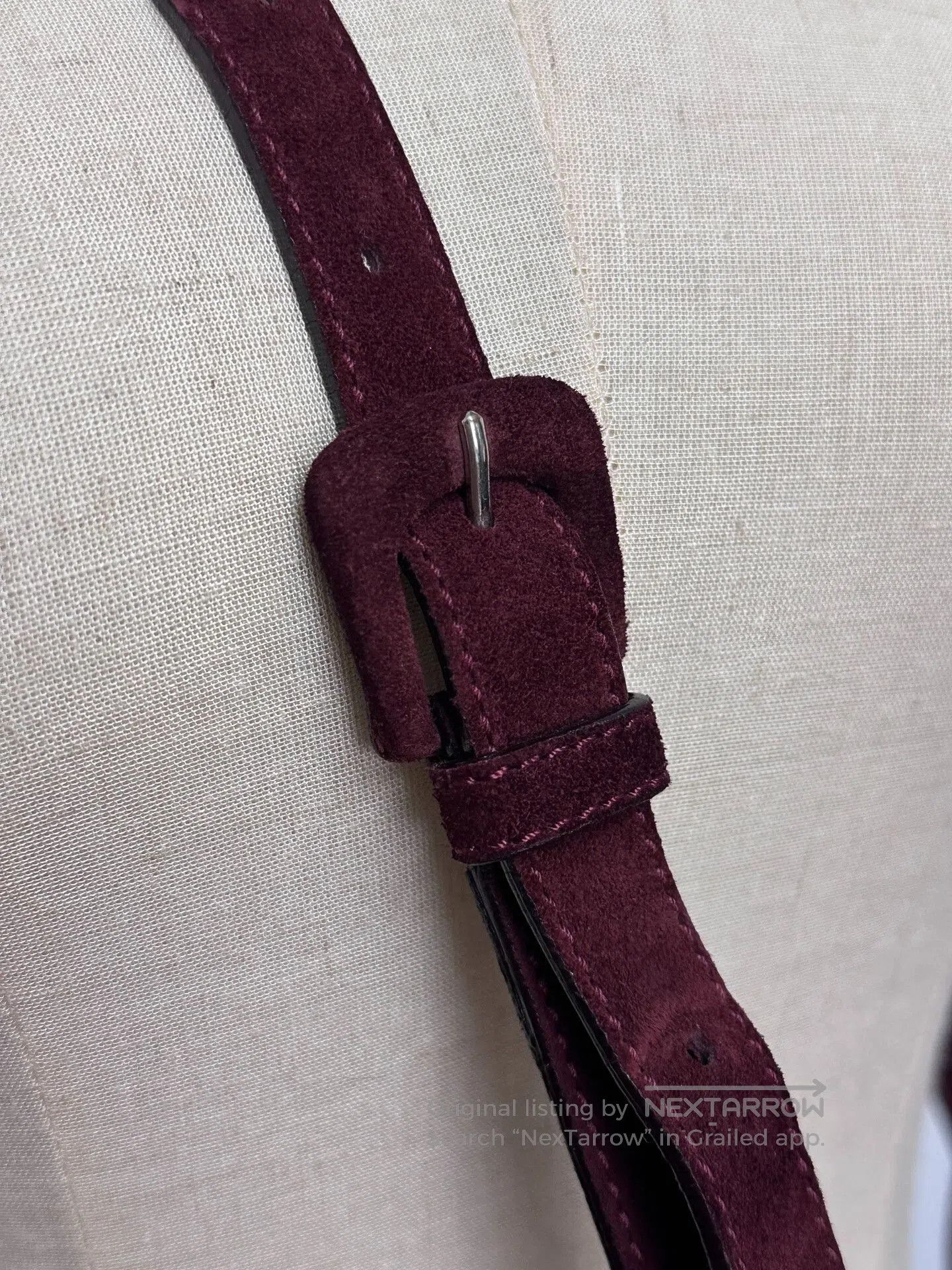 Maison Margiela Maison Martin Margiela Red Suede Crossbody Bag. Size ONE SIZE - 7 Thumbnail