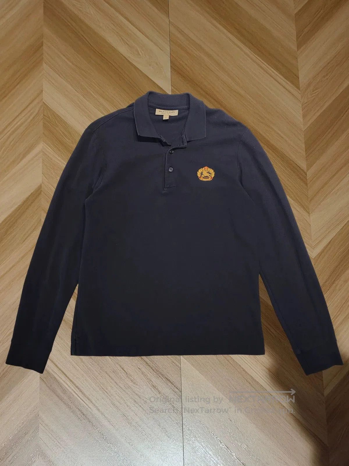 Burberry burberry long sleeve polo shirt in navy. Size US S / EU 44-46 / 1 - 1 Thumbnail