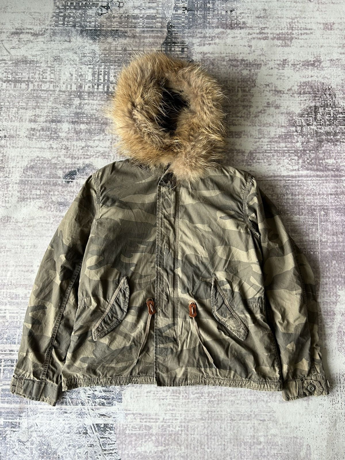 GOA Goa Rarcoon Fur Camo Jacket Size US M / EU 48-50 / 2 - 1 Thumbnail