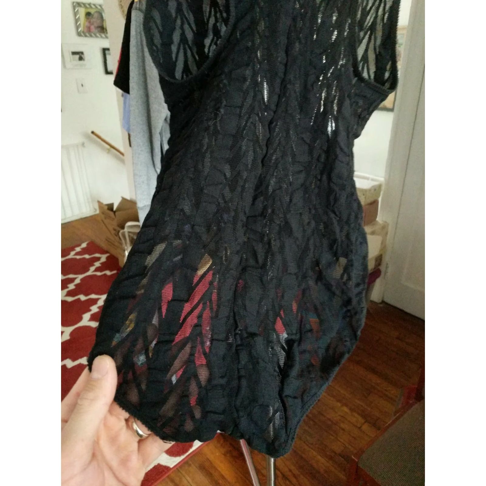 Calvin Klein VINTAGE Calvin Klein Lace Teddy Lingerie Made USA Nylon Black L Size Large Womens USA Lace Intimates One Piece Size ONE SIZE - 3 Thumbnail