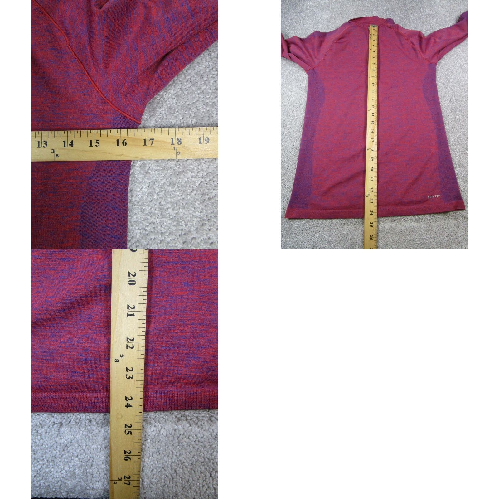 Nike Nike Sweater Womens Medium Red Dri-Fit Running Quarter Zip Size M / US 6-8 / IT 42-44 - 8 Thumbnail