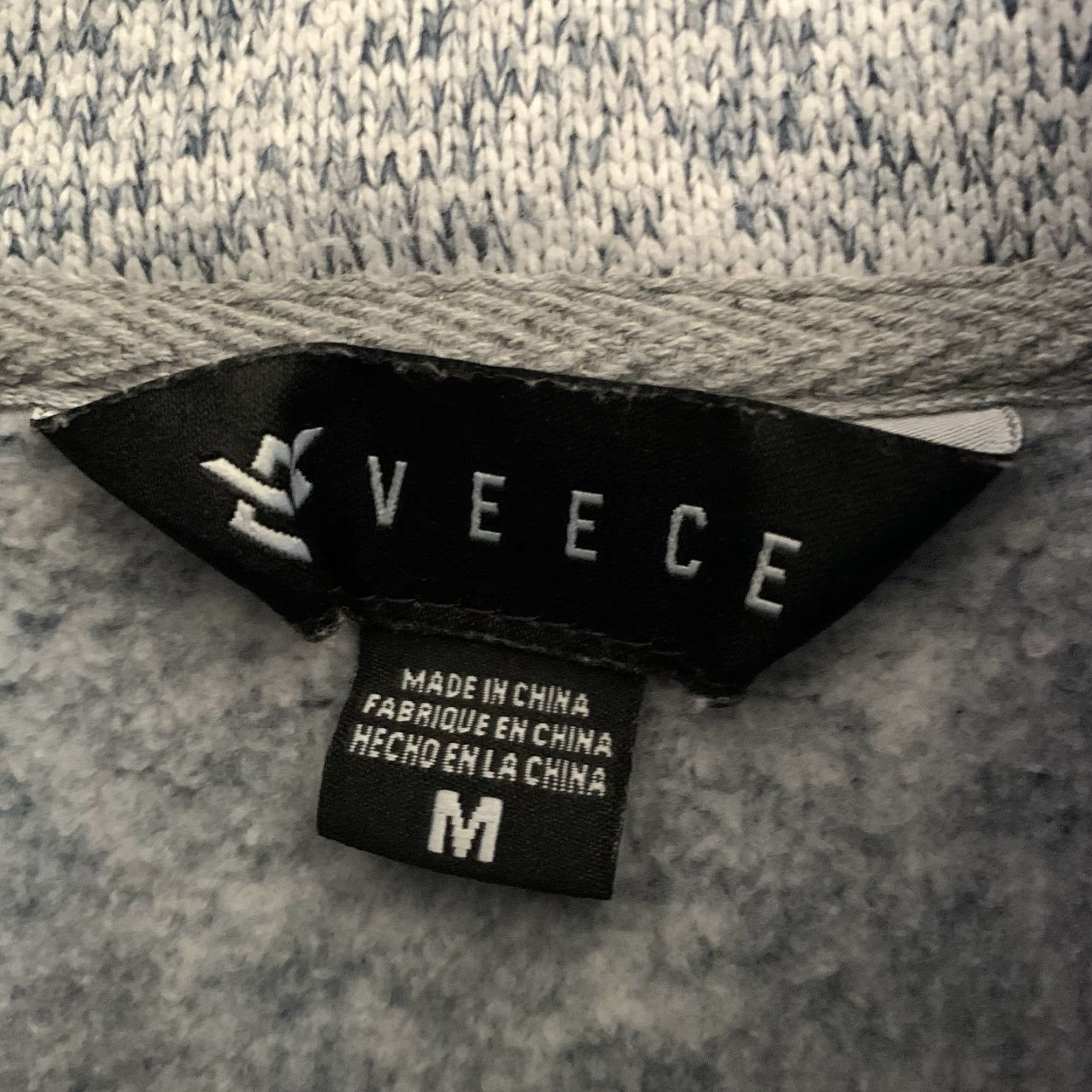 Vintage Veece Pullover Hoodie Mens Size M Blue 1/4 Snap Fleece Knit Activewear Size US M / EU 48-50 / 2 - 2 Thumbnail