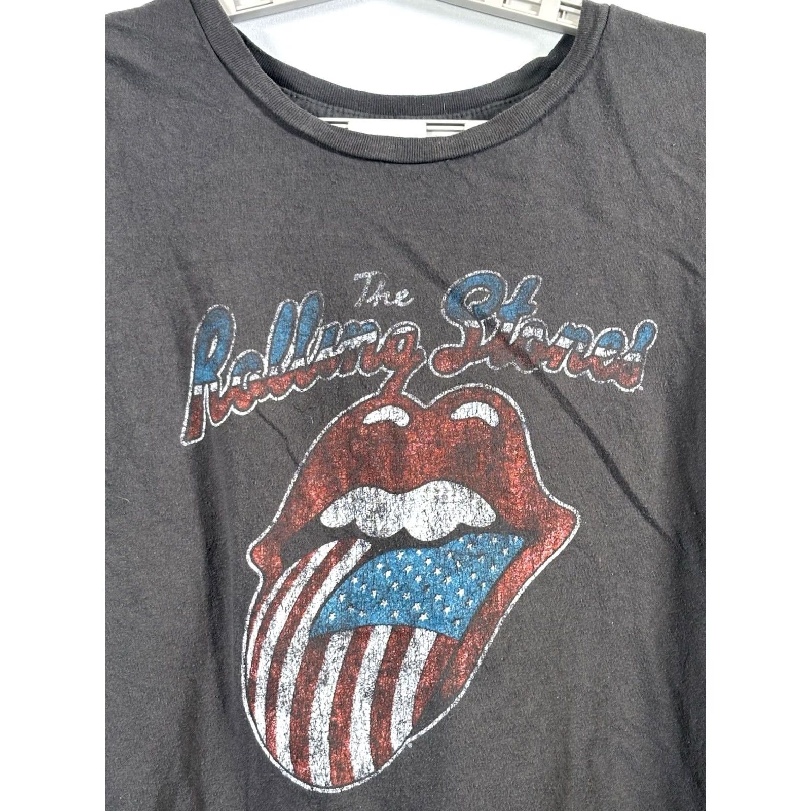 Vintage VINTAGE Women’s Rolling Stones Cropped Tank Top T Shirt Gray 2XL Crew Neck Sleeveless Spaghetti Strap 100% Cotton USA Rock Music Biker Punk Retro Size XXL / US 16-18 / IT 52-54 - 2 Thumbnail