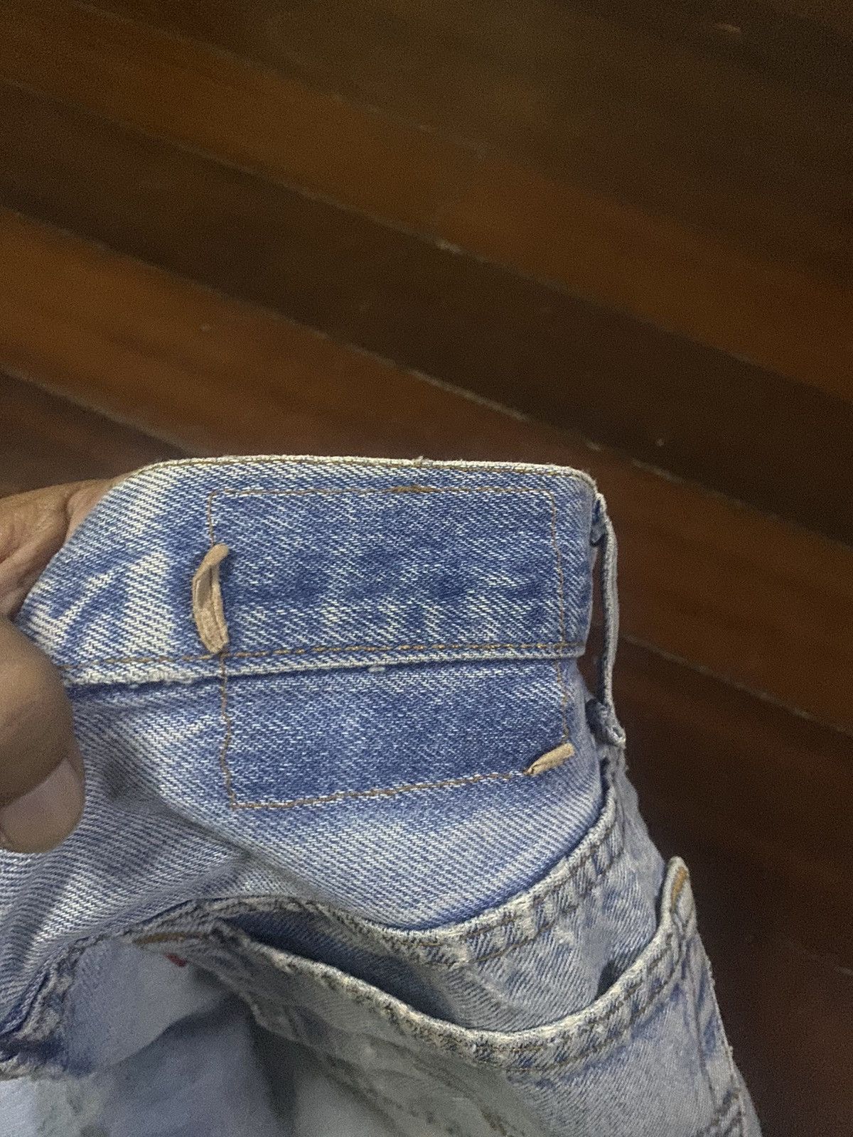 Levi's Vintage 80s Levis 501 Faded Blue Jeans distressed Size US 32 / EU 48 - 19 Thumbnail
