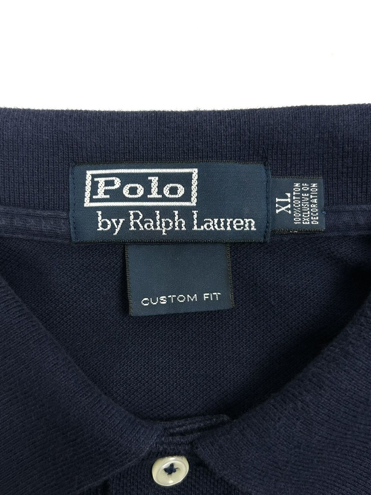 Polo Ralph Lauren Vintage Ralph Lauren Polo #3 Rugby Long Sleeve Shirt Navy XL Size US XL / EU 56 / 4 - 9 Thumbnail
