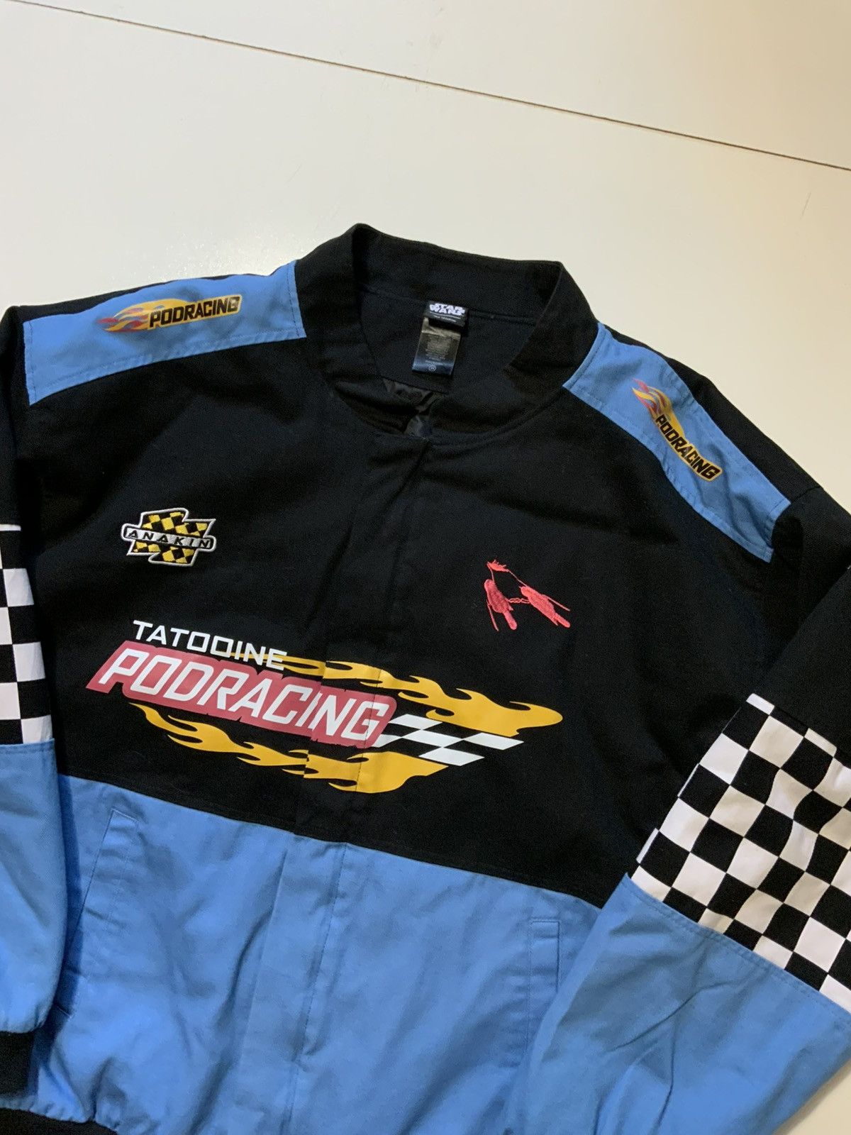 Star Wars Star Wars Pod Racing BoxLunch Anakin Checkered Bomber Jacket Size US XXL / EU 58 / 5 - 3 Thumbnail
