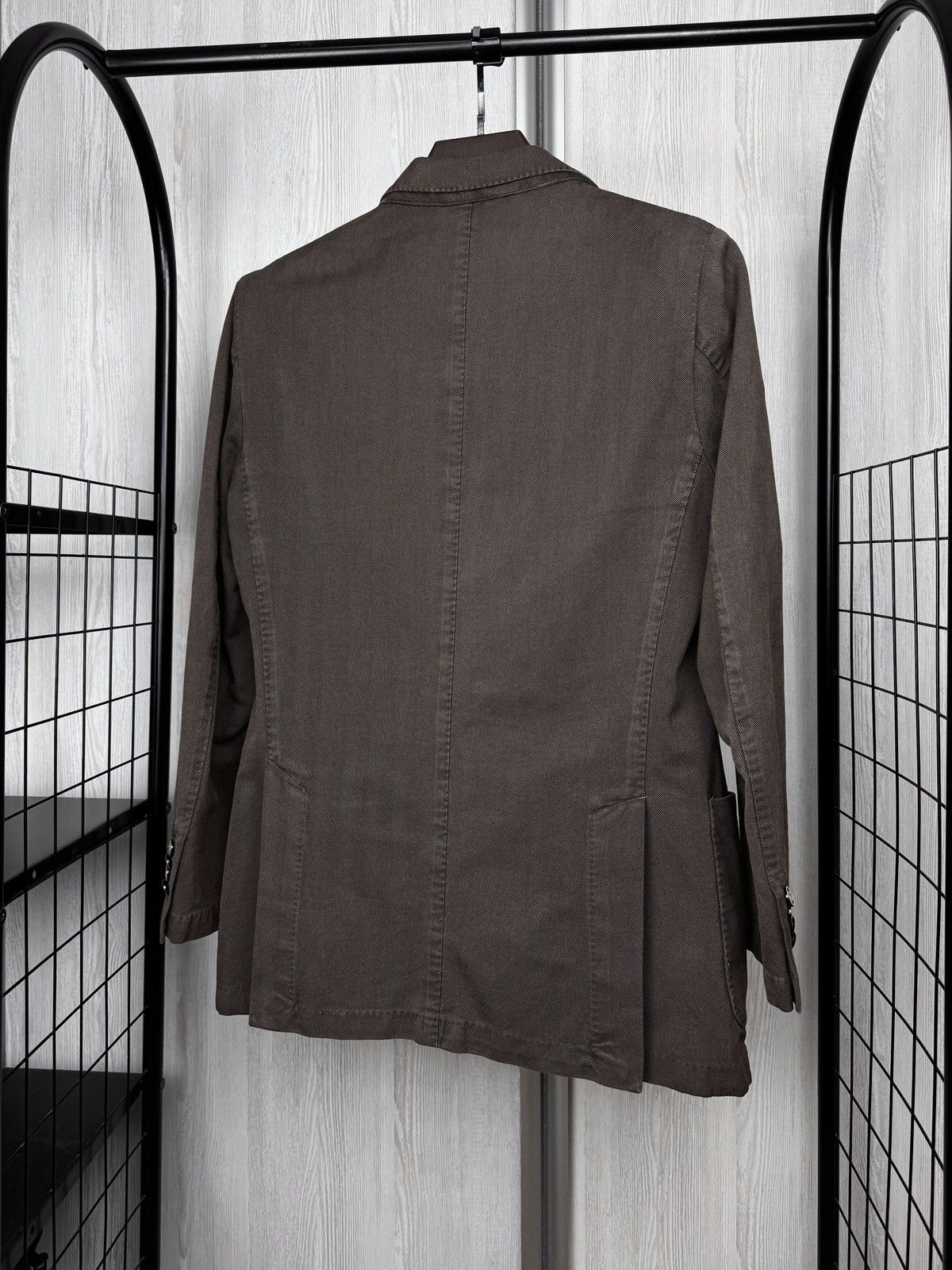 Boggi Boggi Milano Brown cotton unlined 3 button blazer size 48R Size 38R - 10 Thumbnail