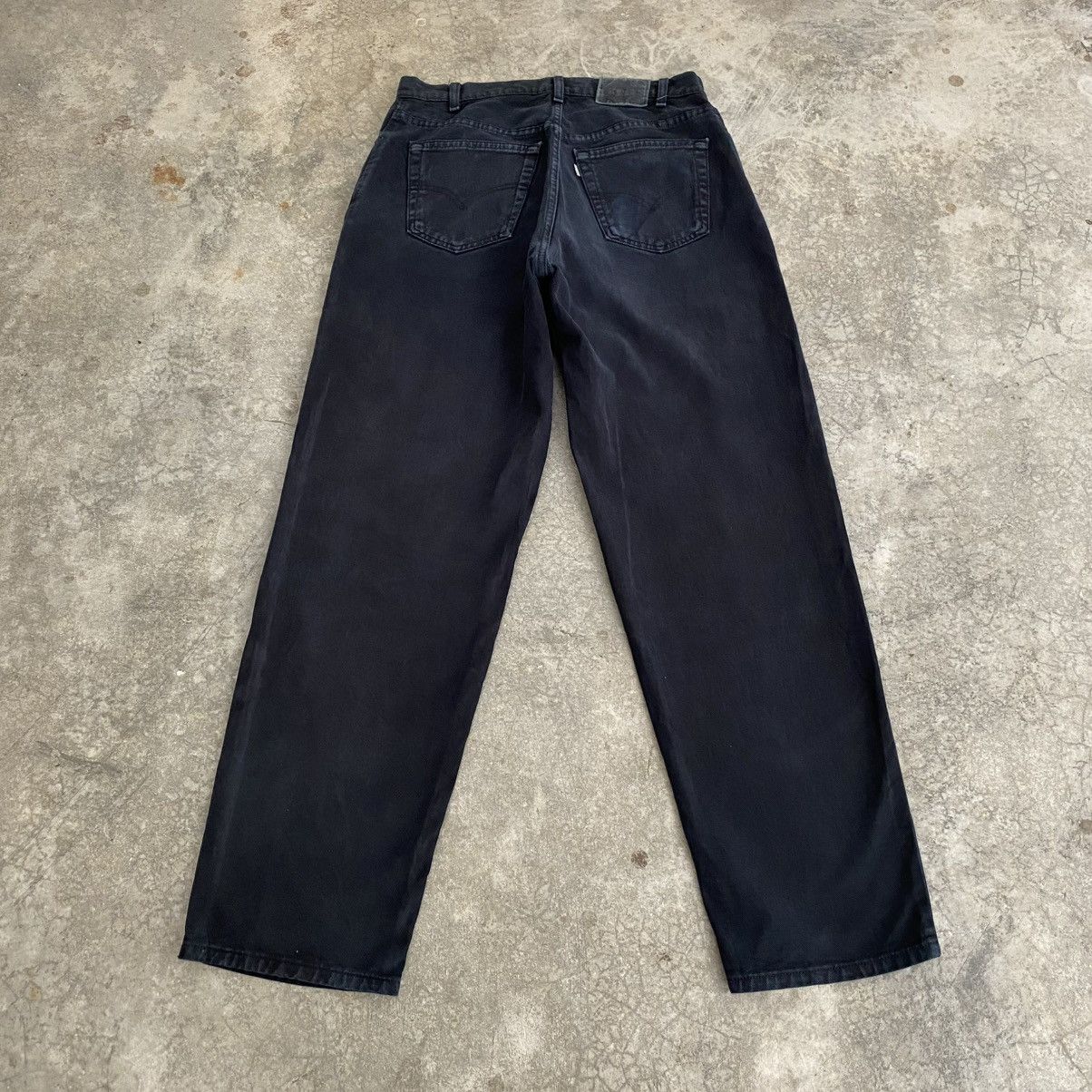 Levi's Vintage 1998 Levis Silvertab Black “LOOSE” Baggy Denim Jeans Size US 34 / EU 50 - 8 Thumbnail