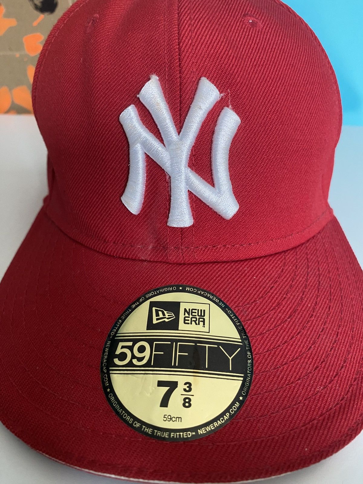 New Era New York Yankees 59FIFTY Fitted Cap– New Era MLB Authentic Size ONE SIZE - 6 Thumbnail