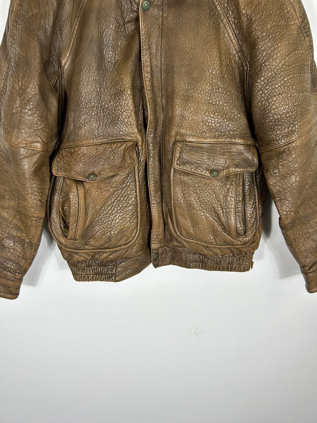 Leather ⚡️Vintage 80’s Houston A2 Flyer Leather Jacket Size US L / EU 52-54 / 3 - 5 Thumbnail